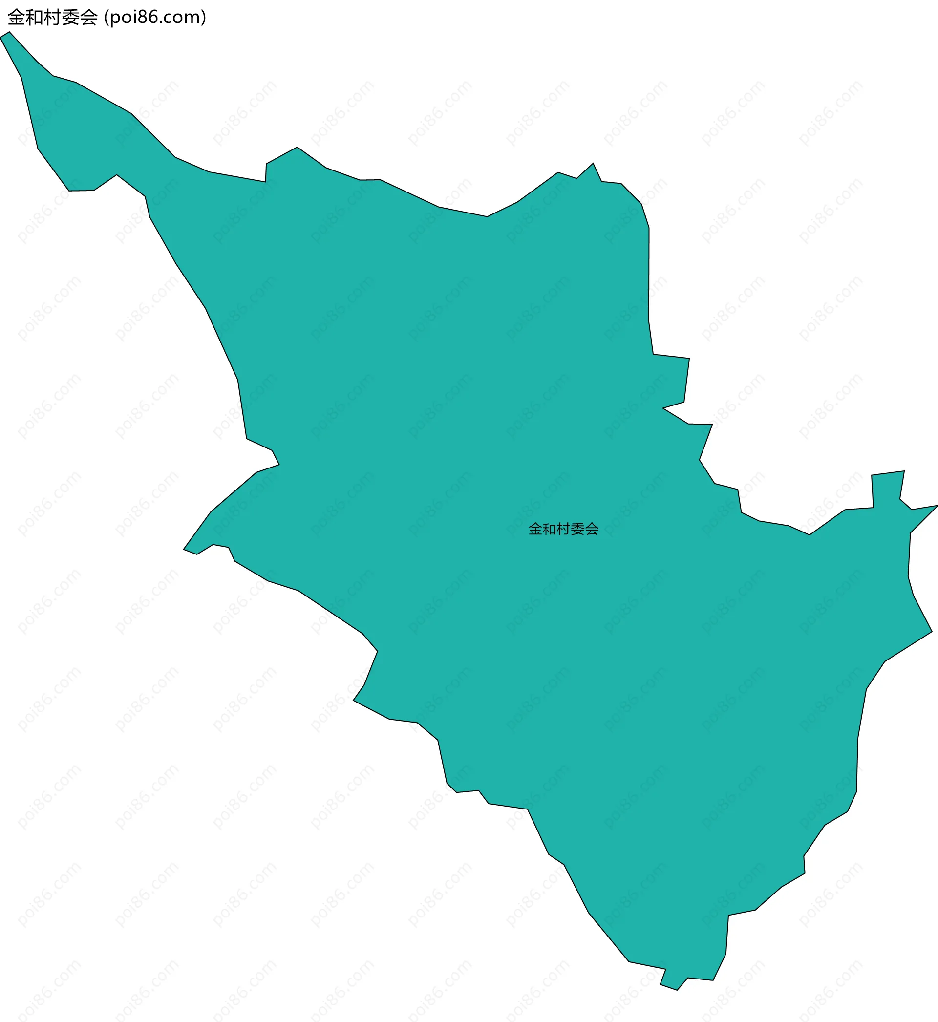 金和村委会边界地图