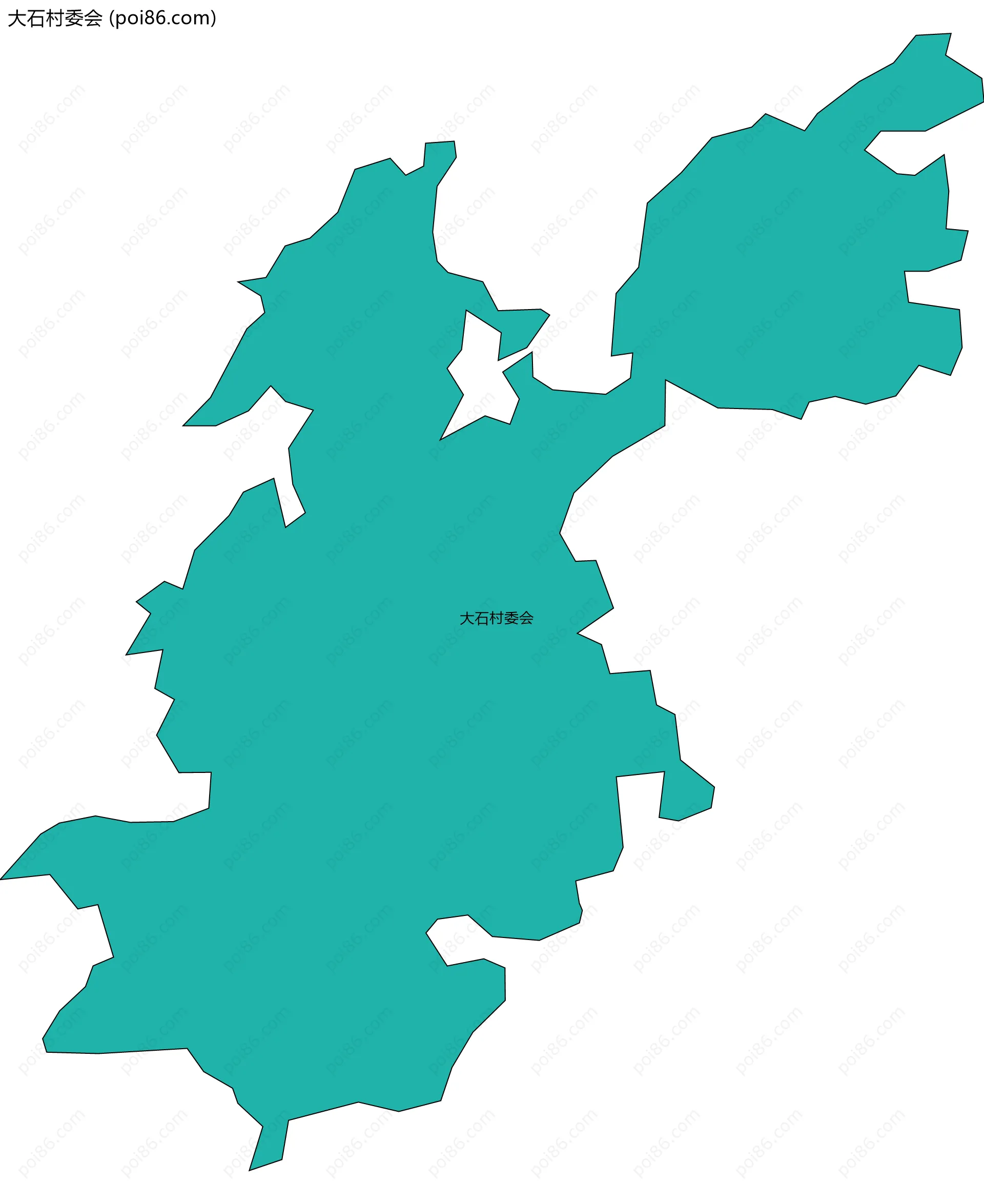 大石村委会边界地图