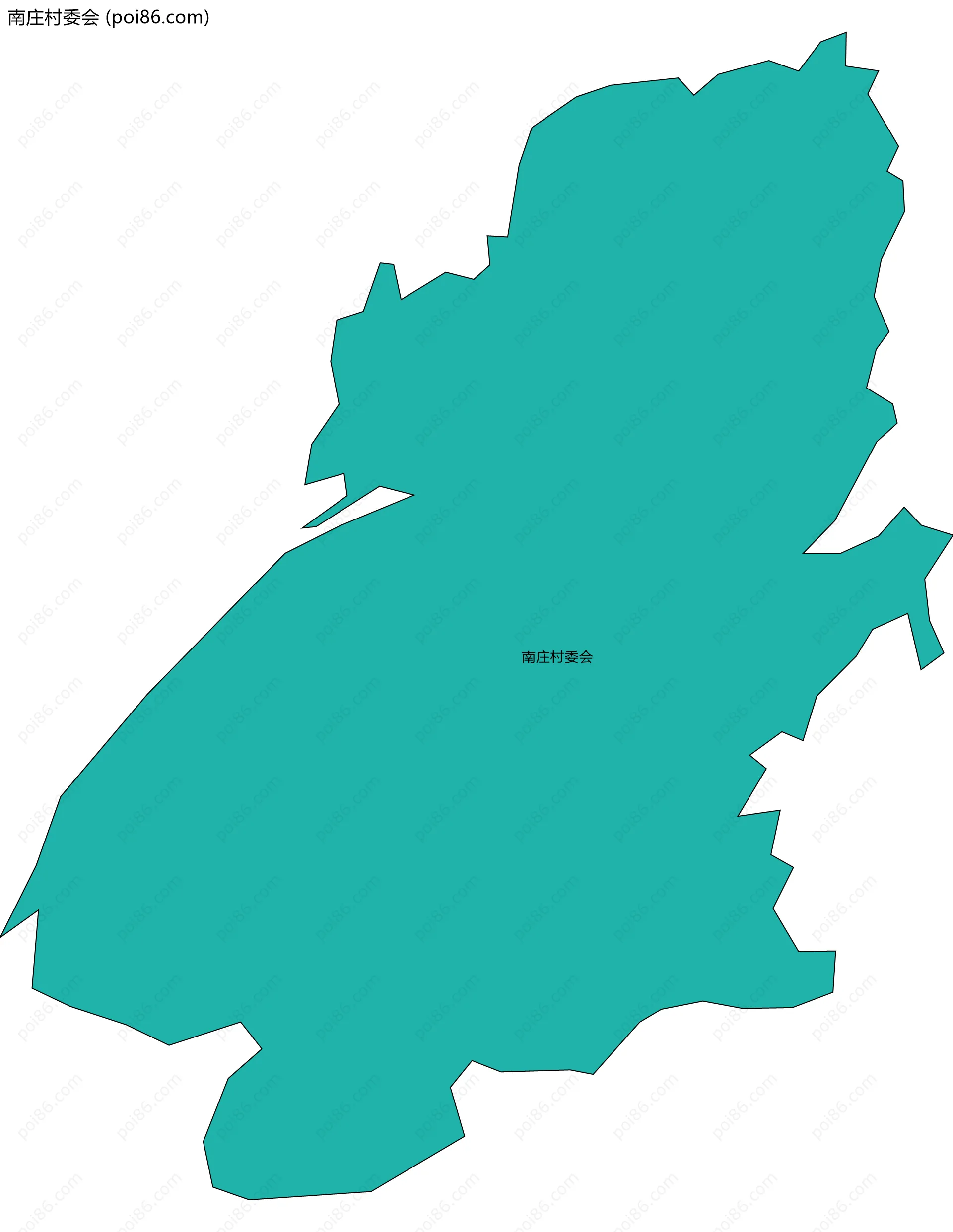 南庄村委会边界地图