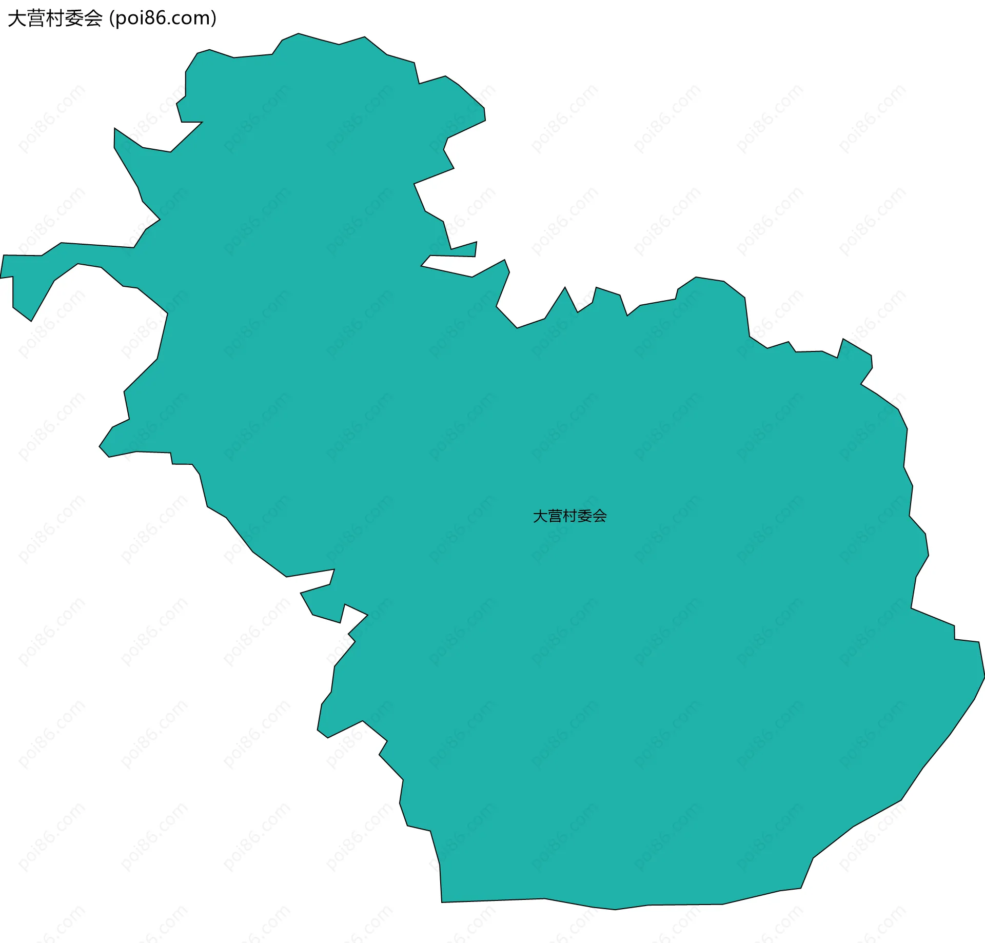 大营村委会边界地图