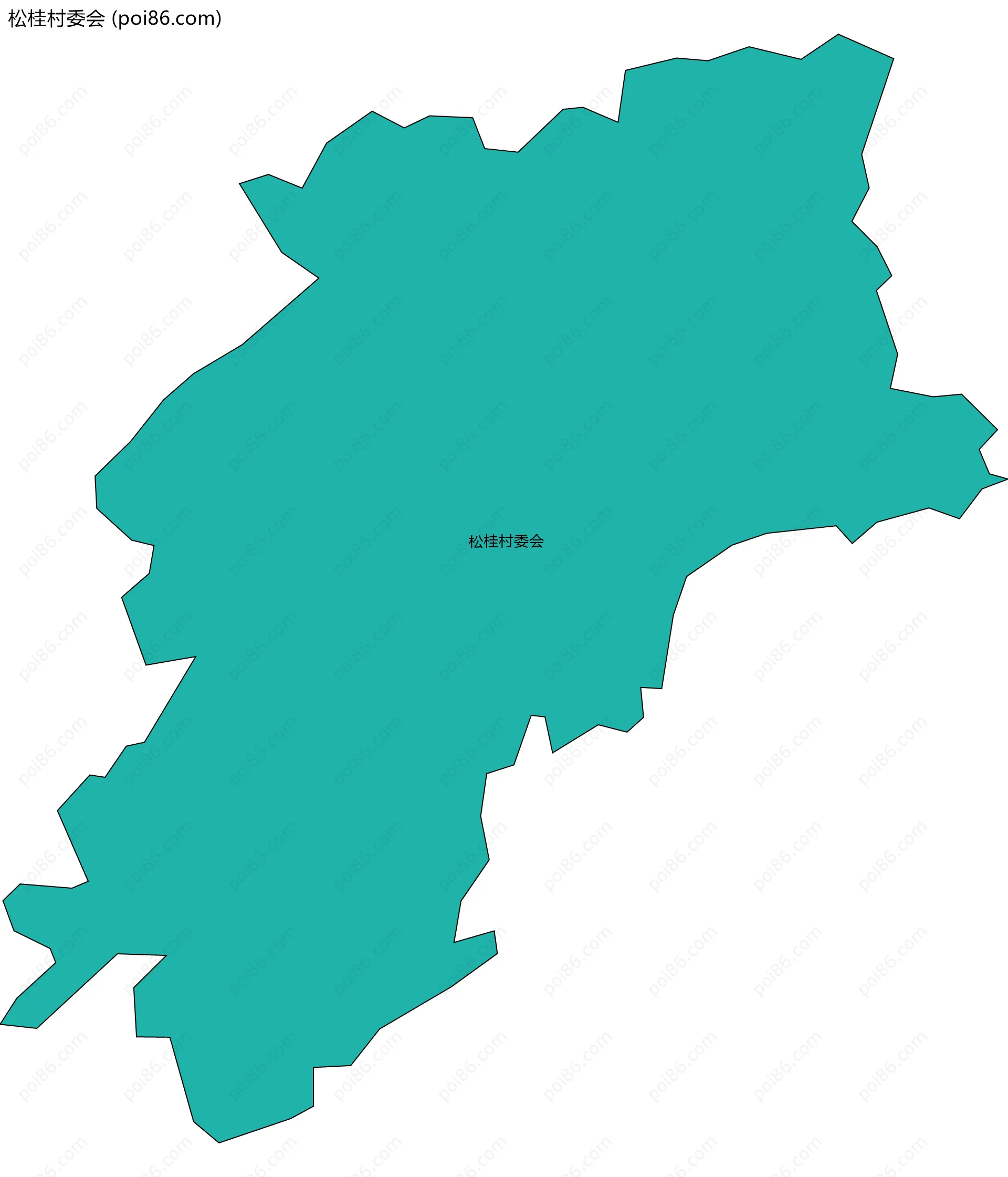 松桂村委会边界地图