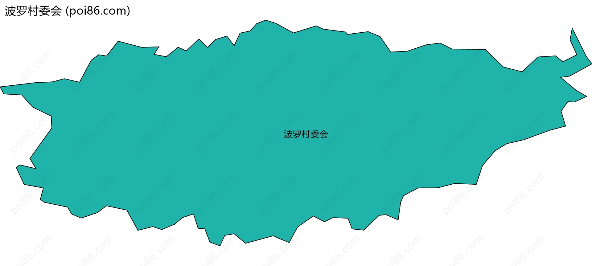 波罗村委会边界地图