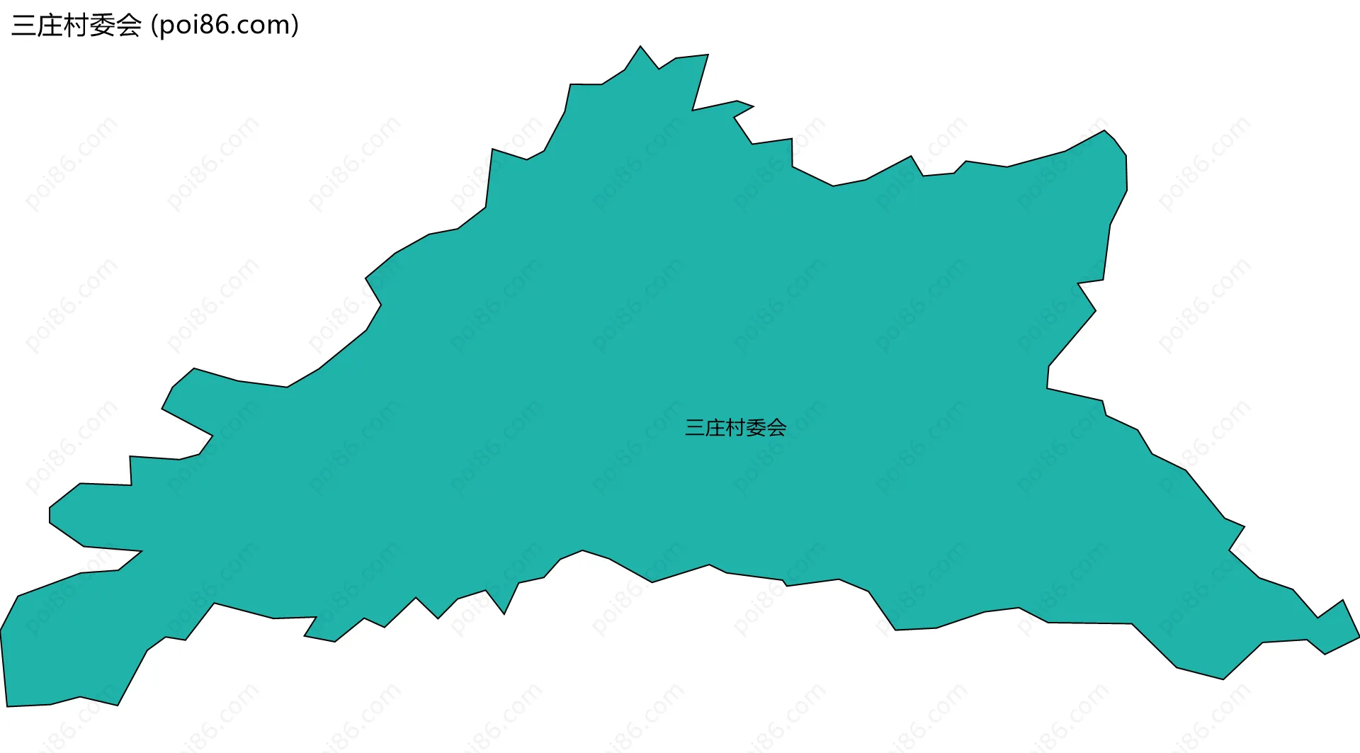 三庄村委会边界地图