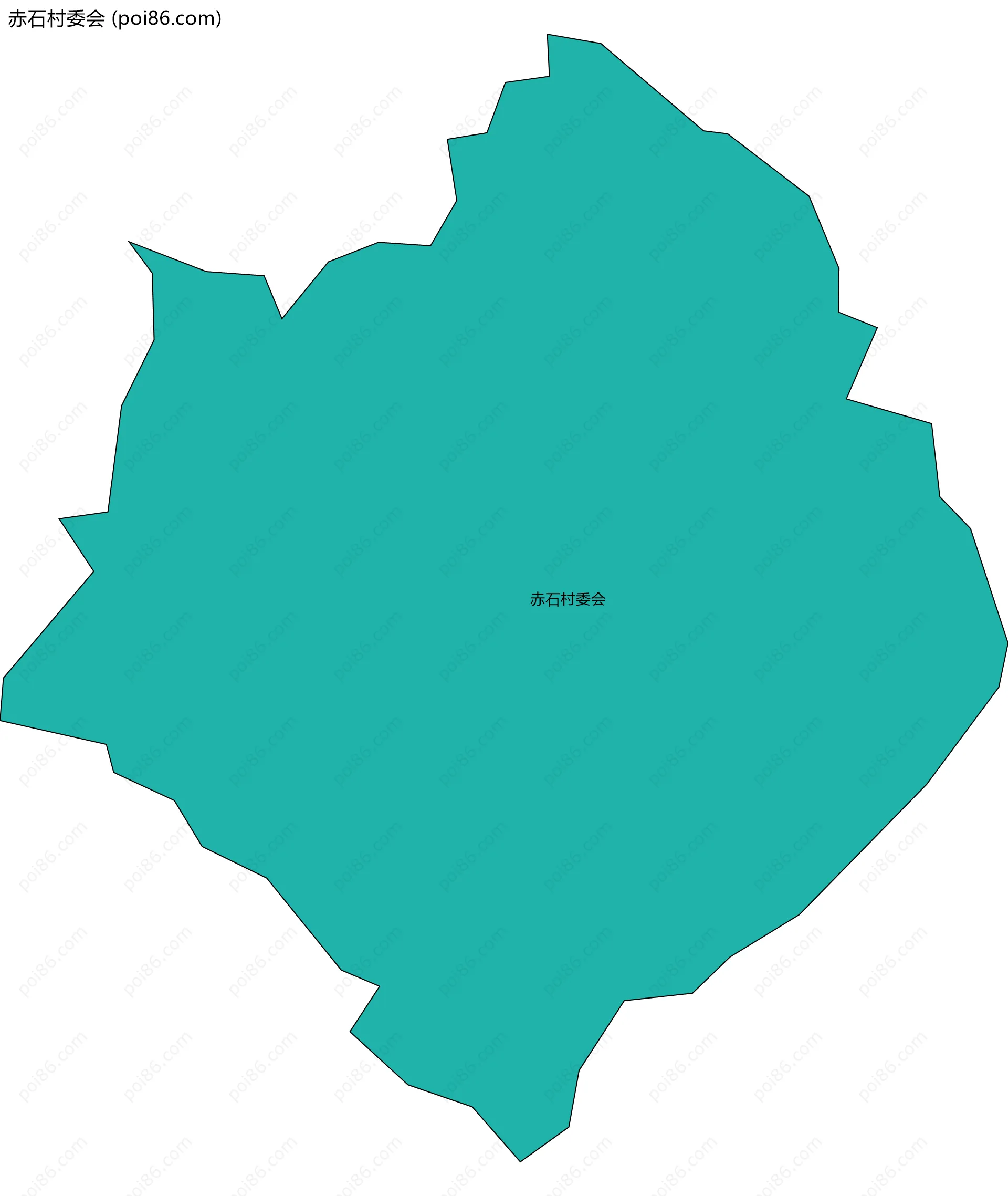 赤石村委会边界地图