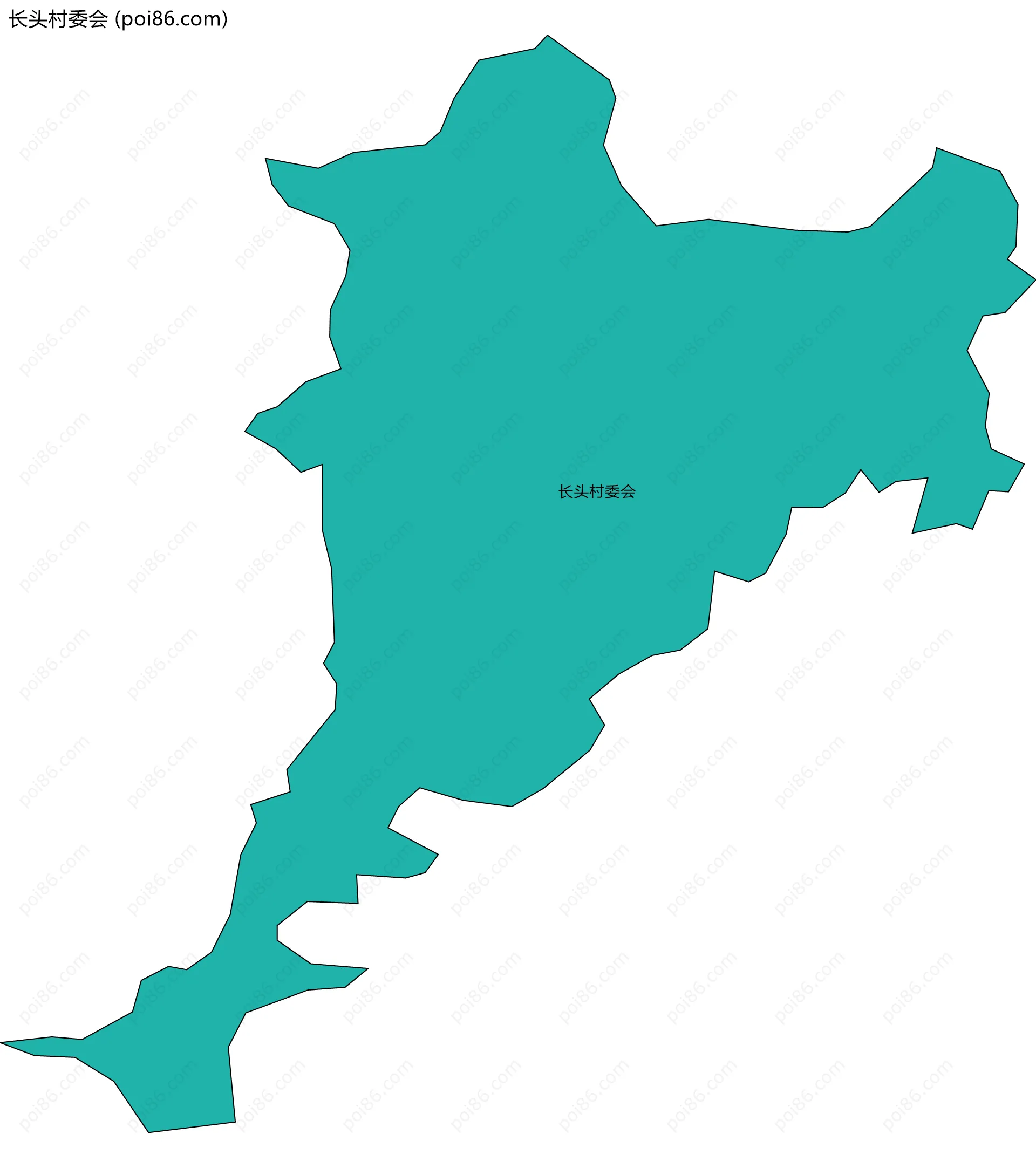 长头村委会边界地图