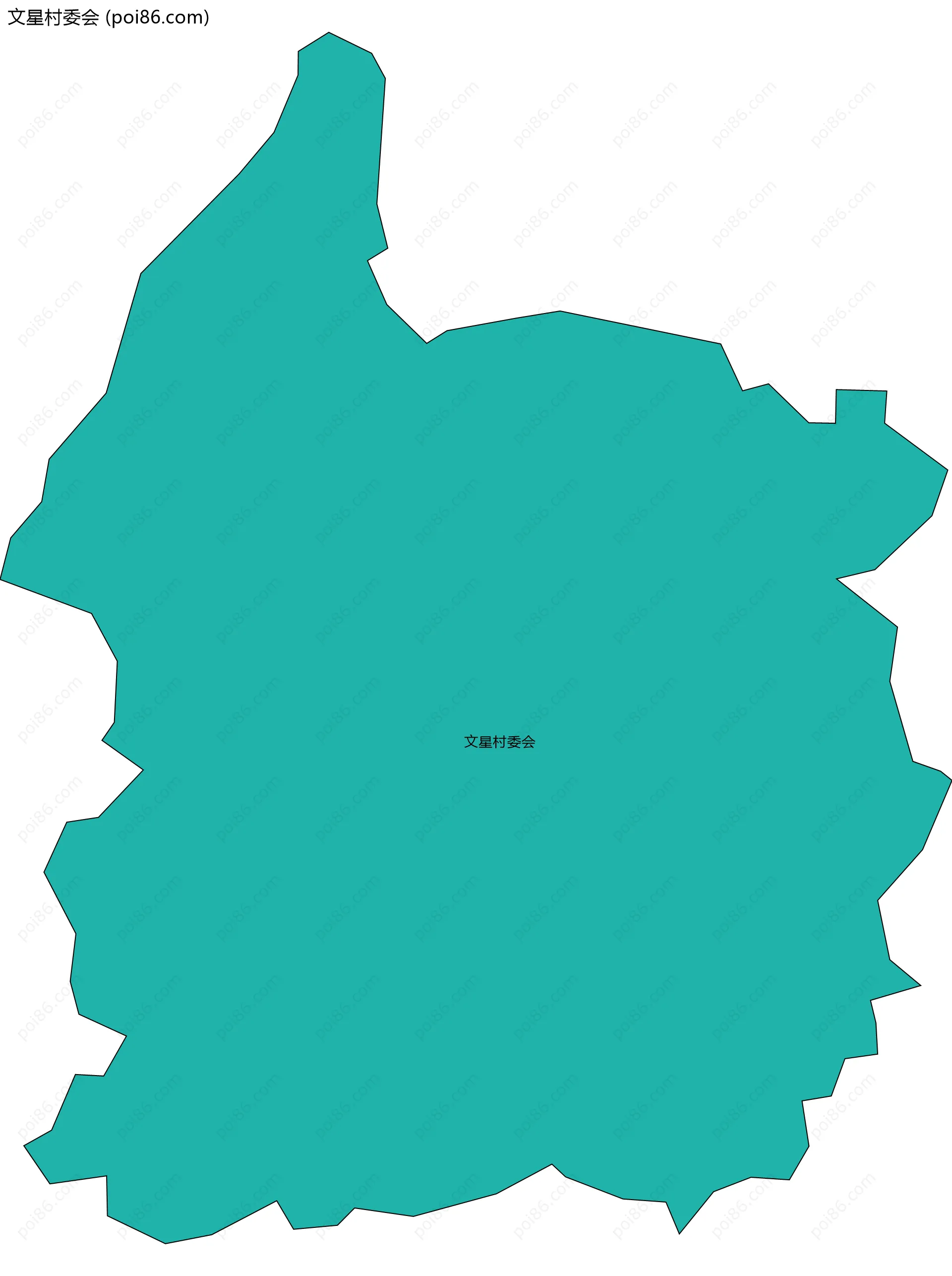 文星村委会边界地图