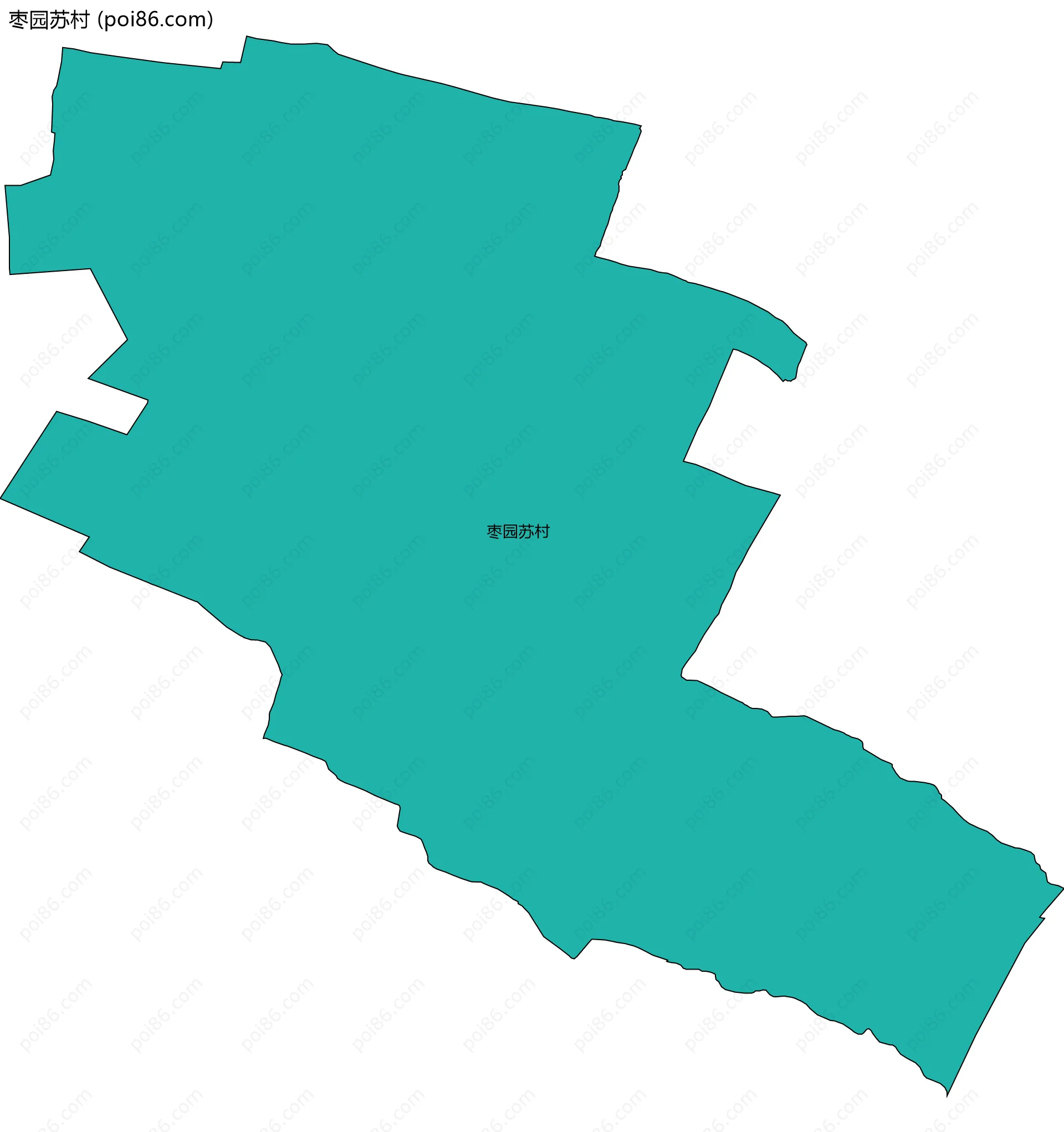 枣园苏村边界地图