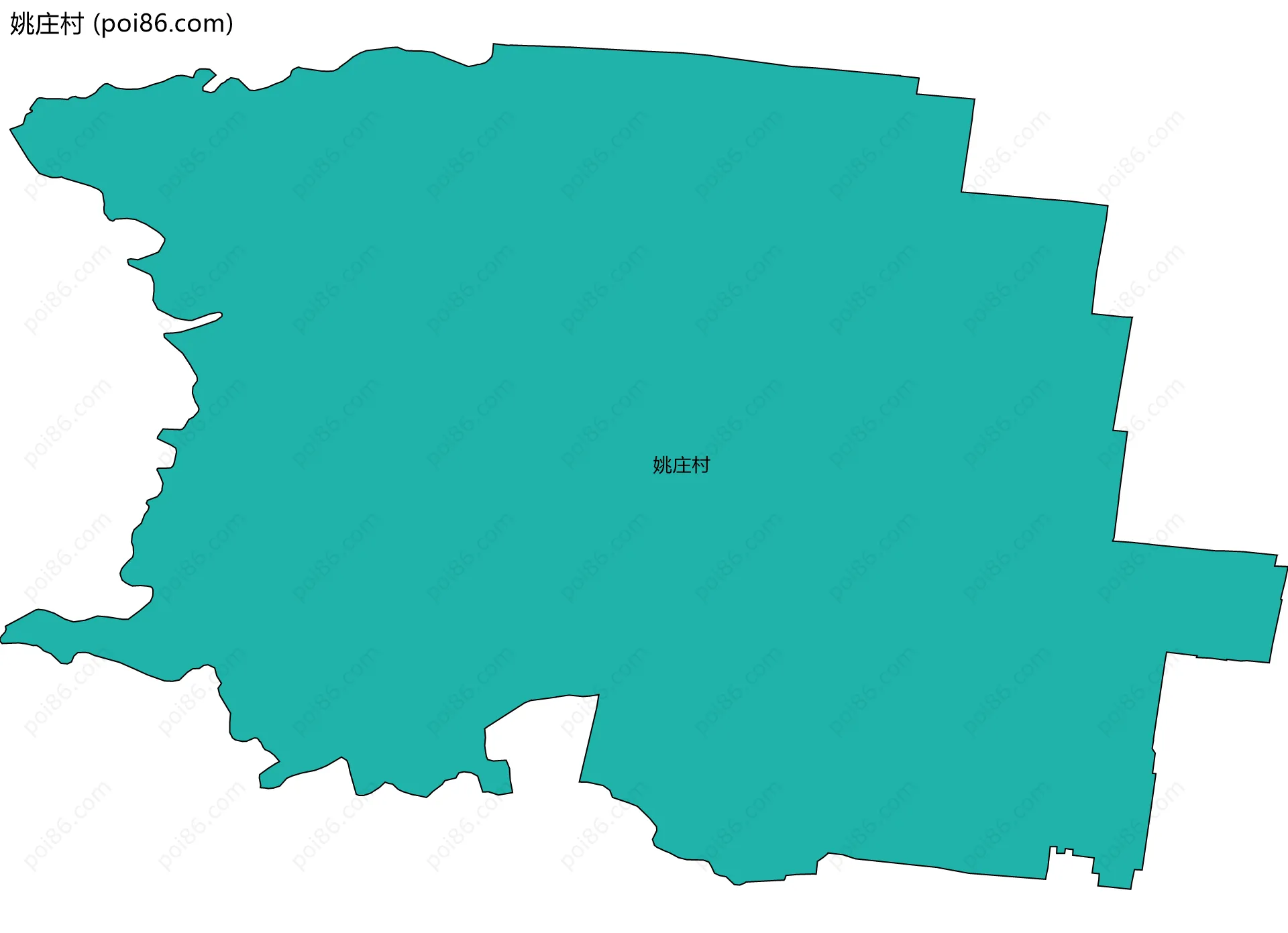 姚庄村边界地图