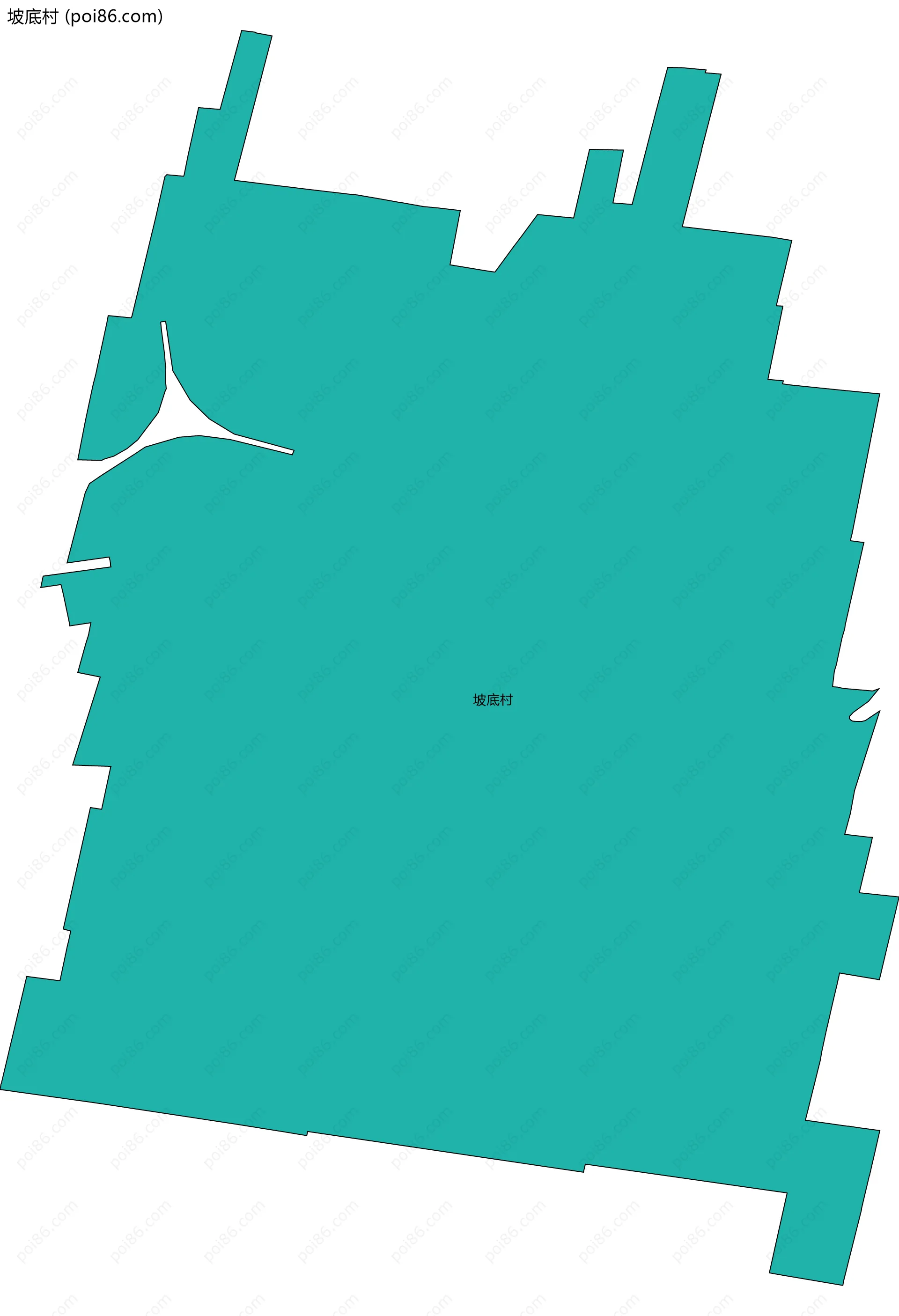 坡底村边界地图