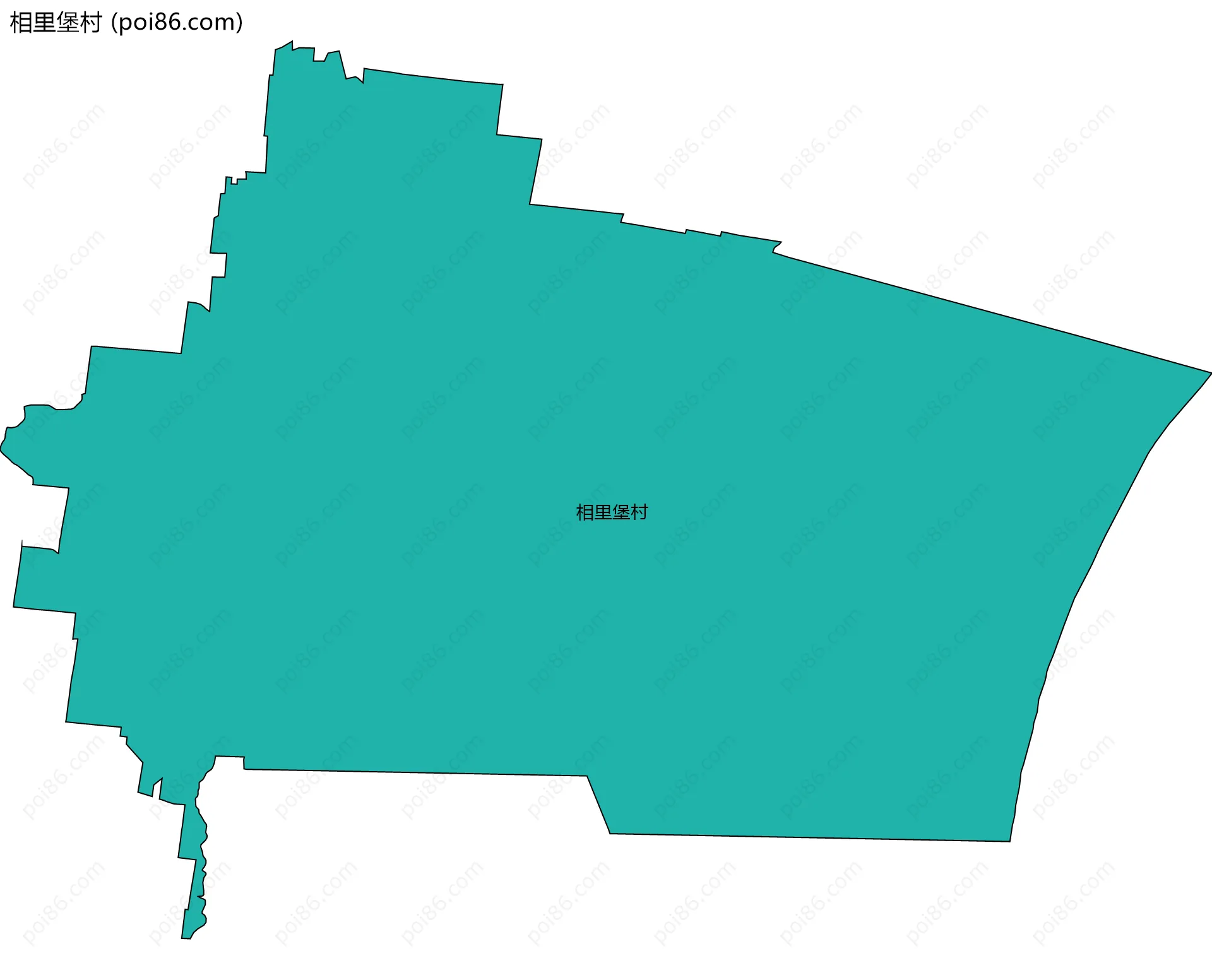 相里堡村边界地图
