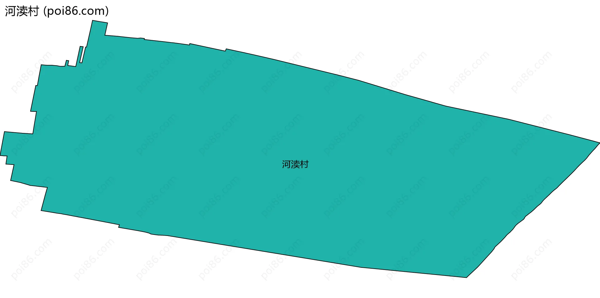 河渎村边界地图