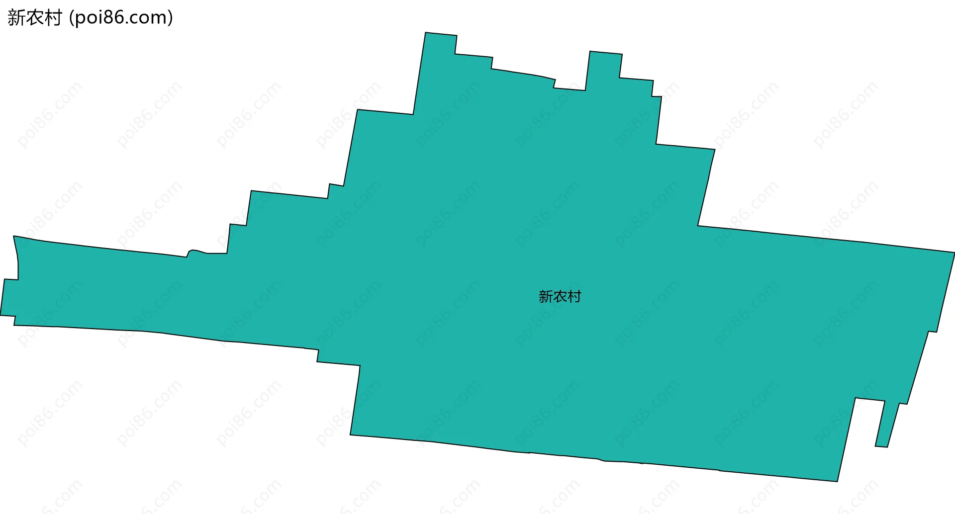 新农村边界地图