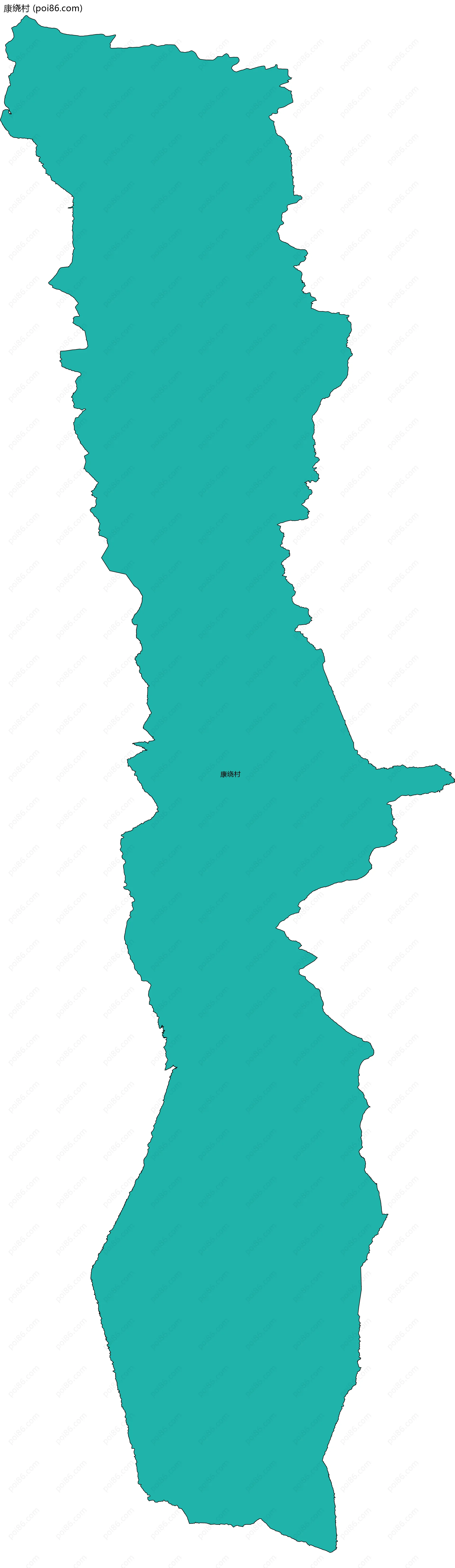康绕村边界地图