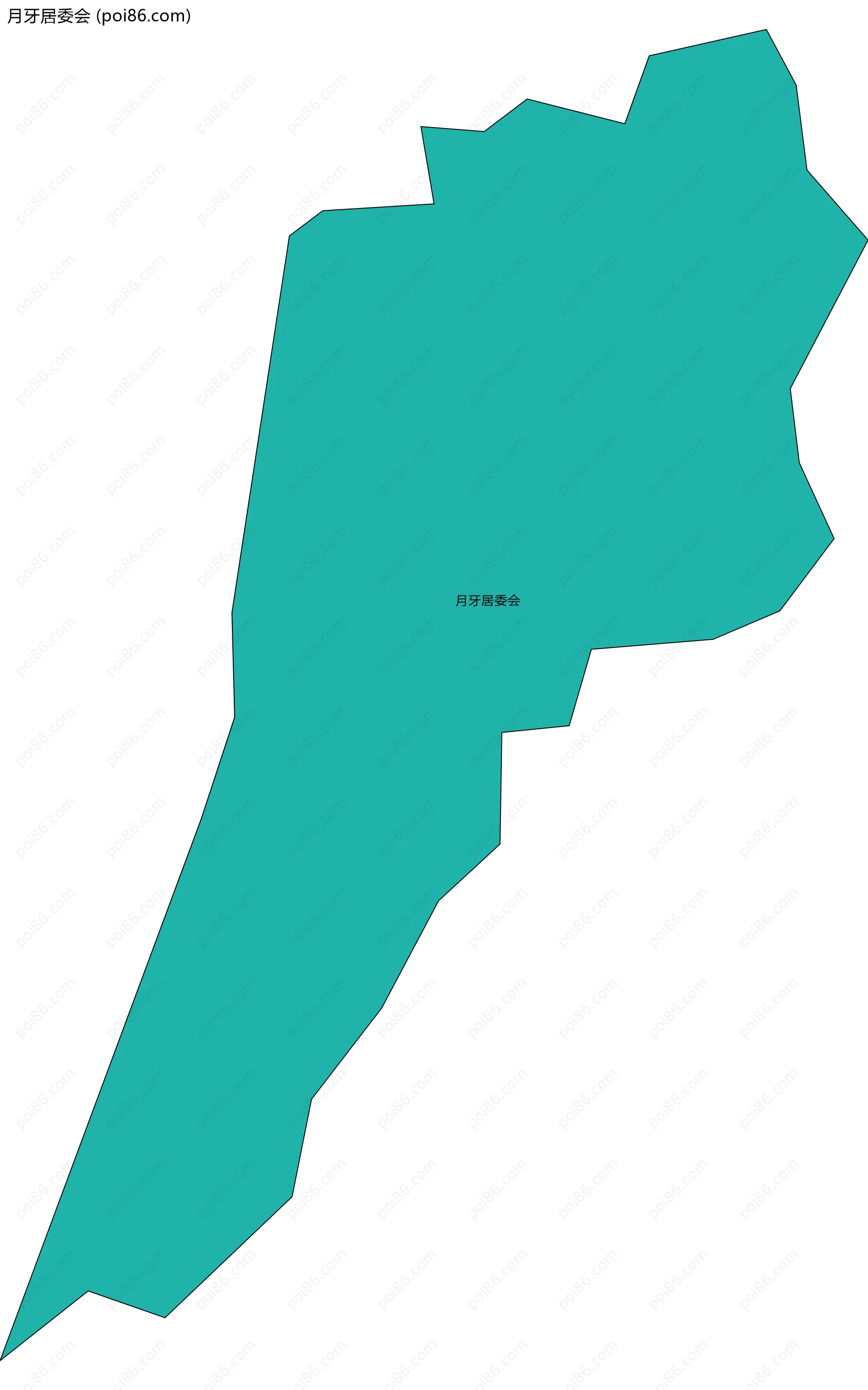 月牙居委会边界地图