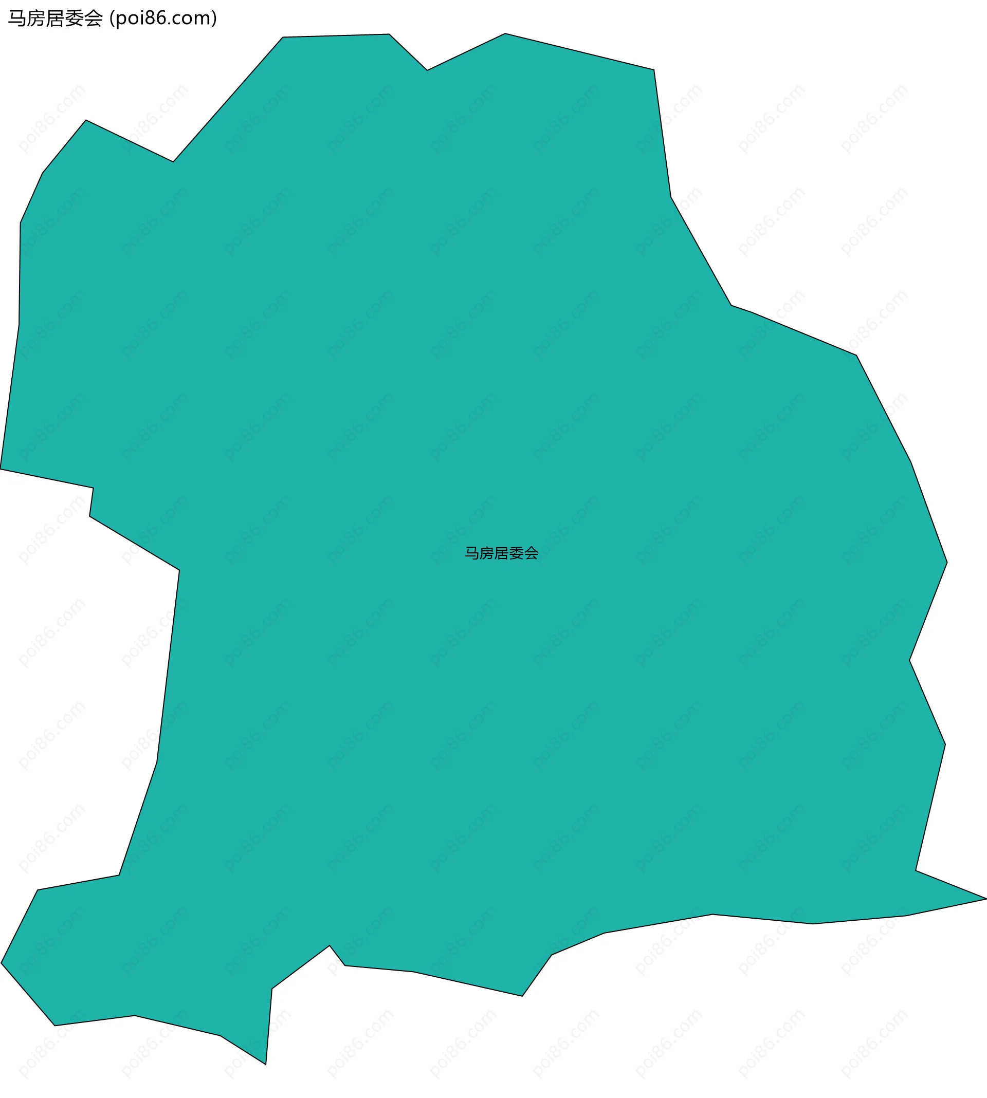 马房居委会边界地图