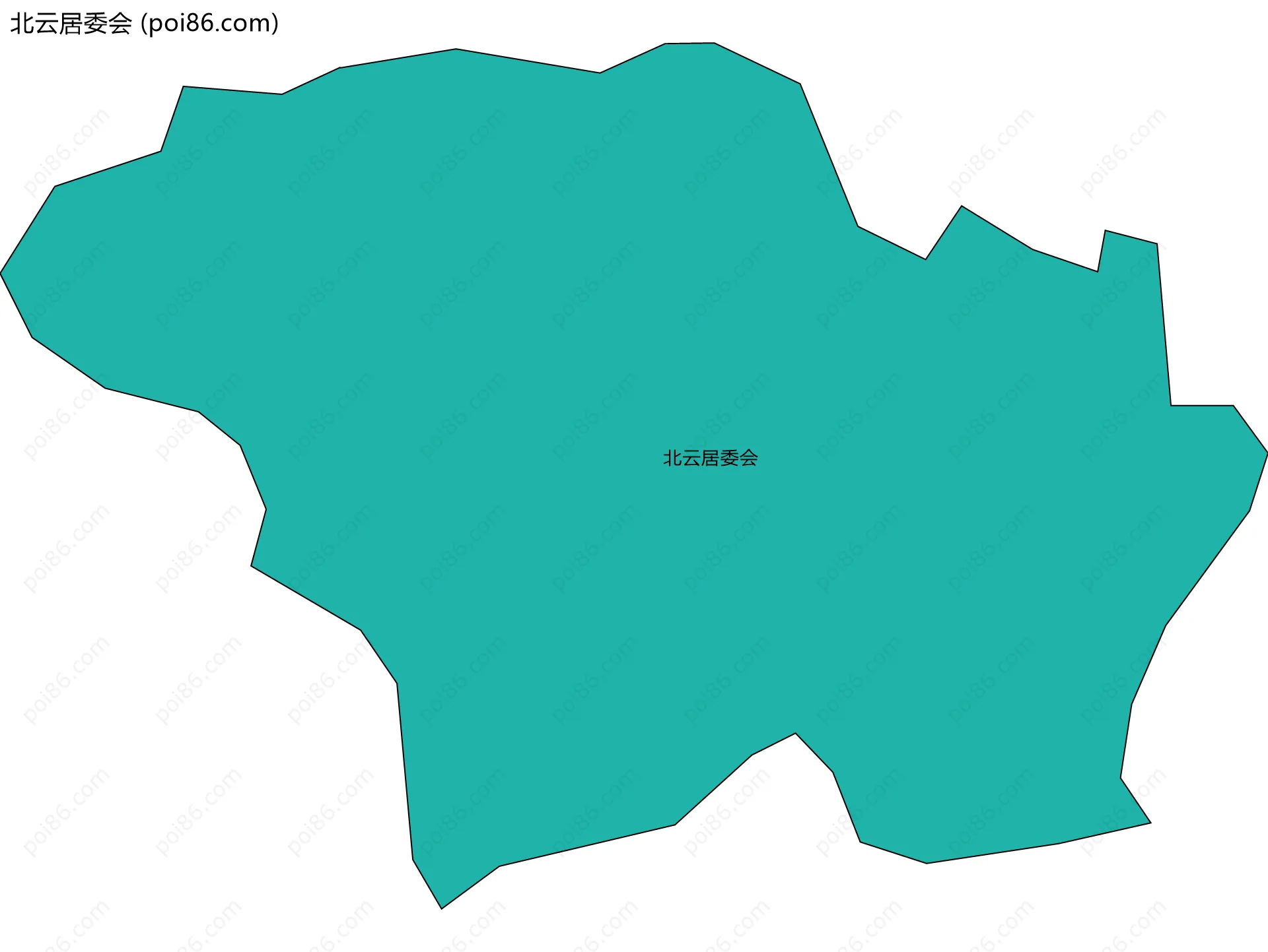 北云居委会边界地图