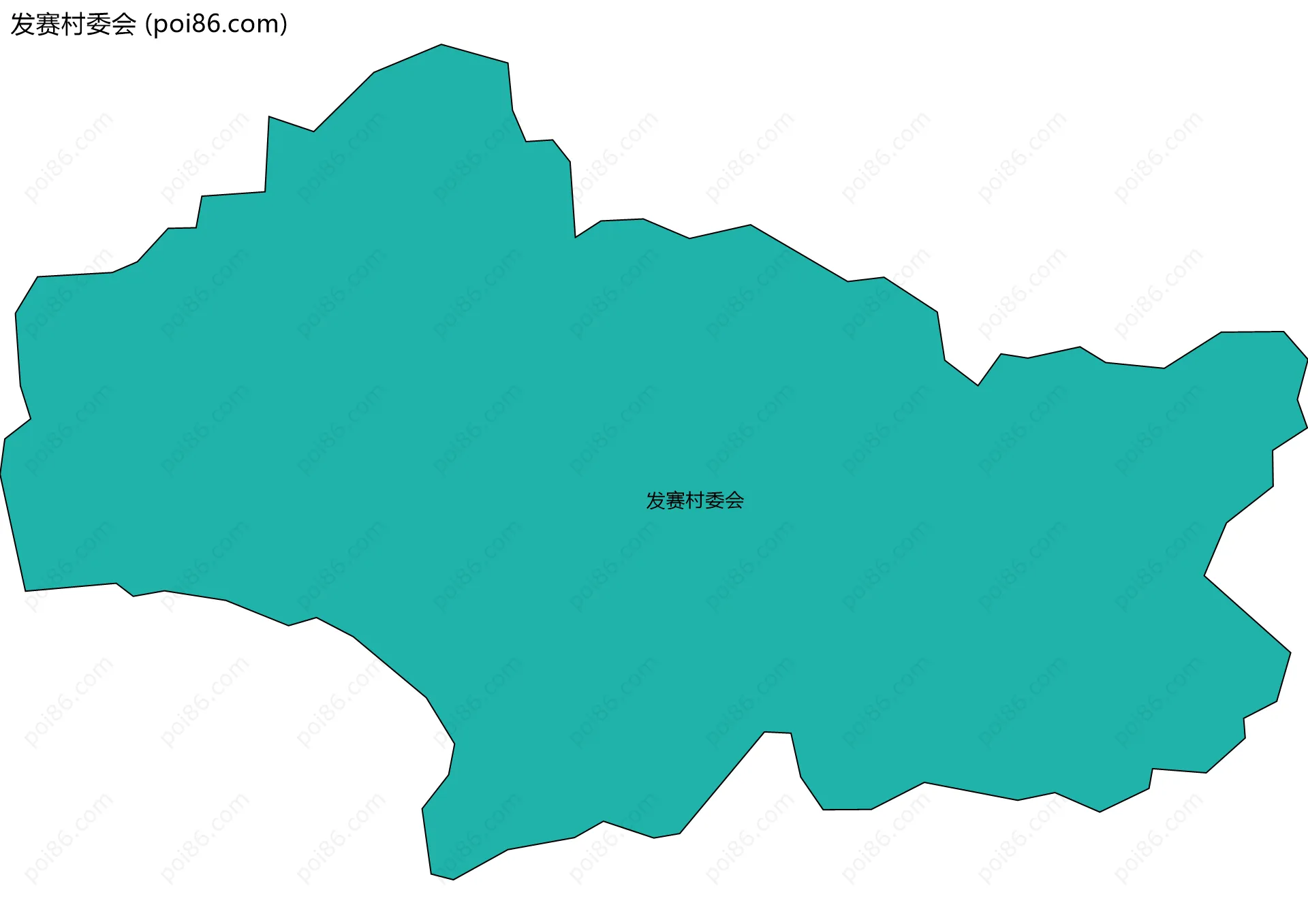 发赛村委会边界地图