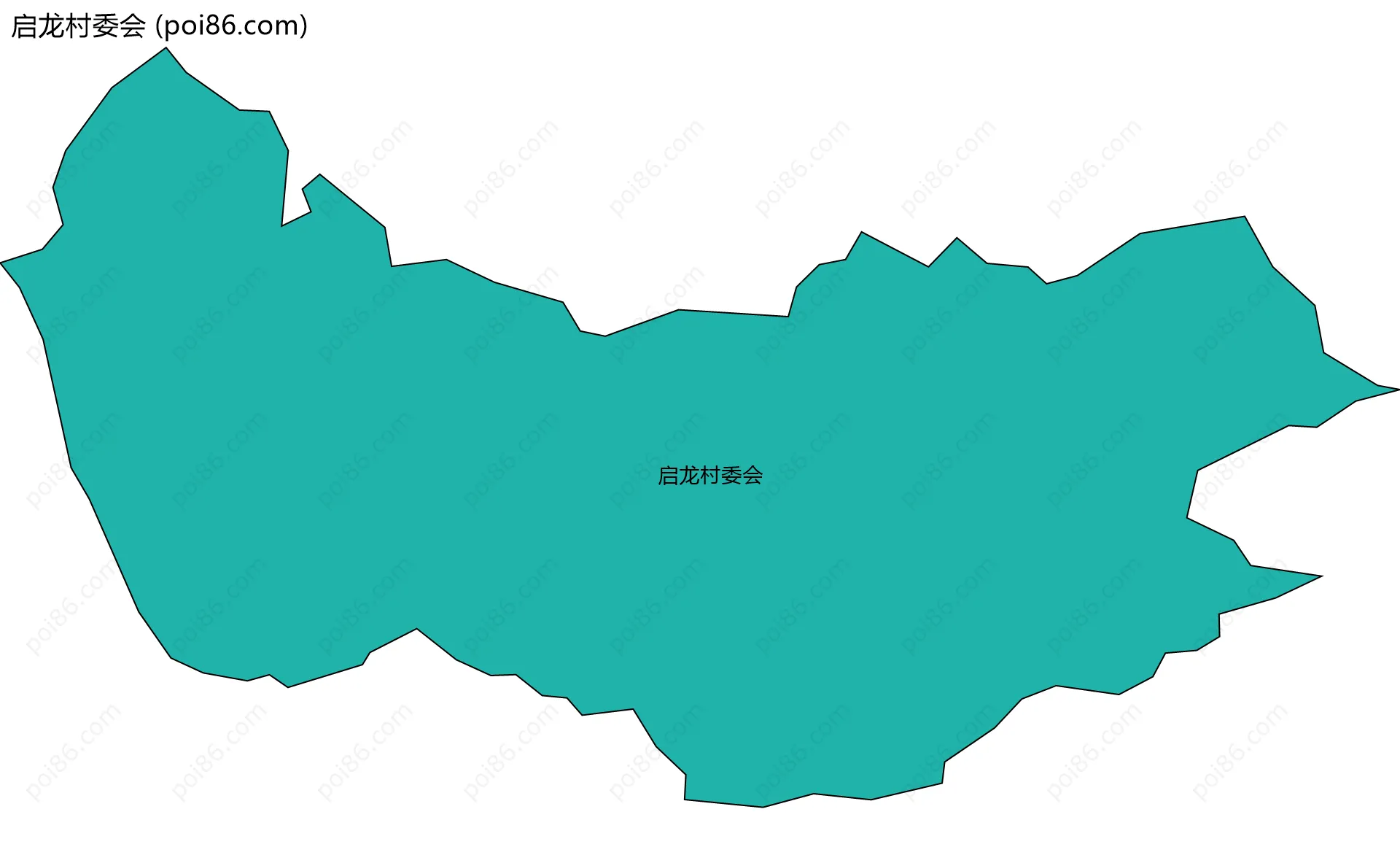 启龙村委会边界地图
