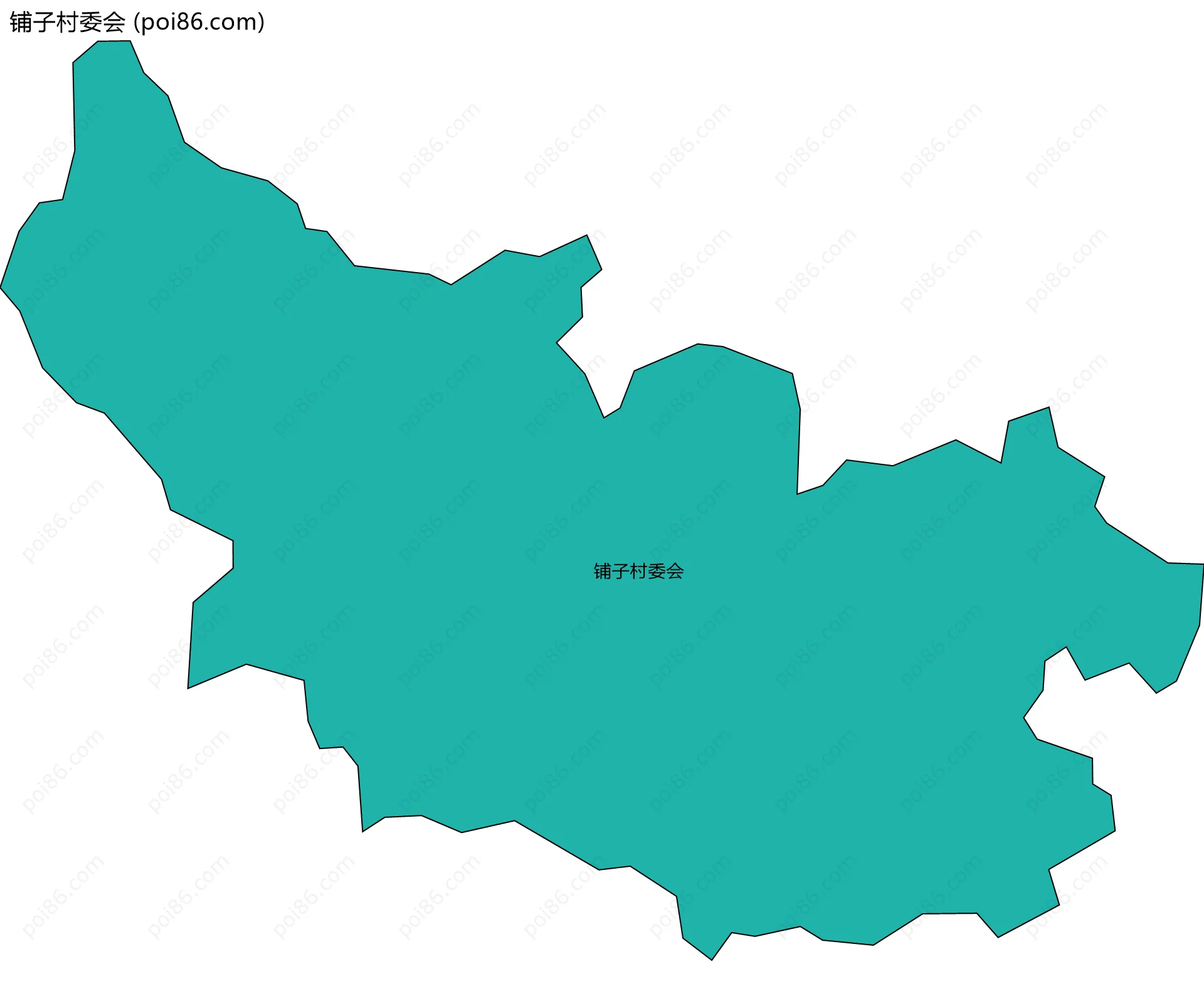 铺子村委会边界地图