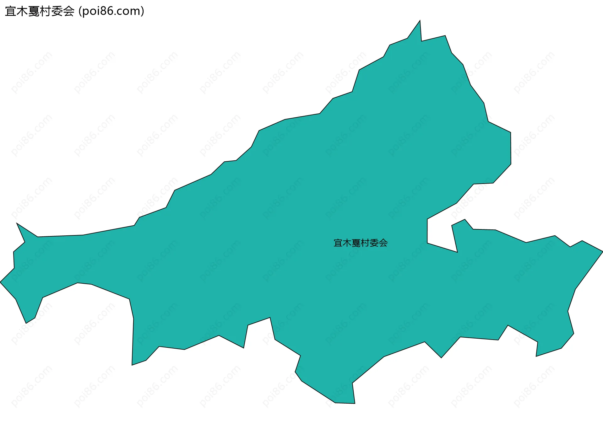 宜木戛村委会边界地图