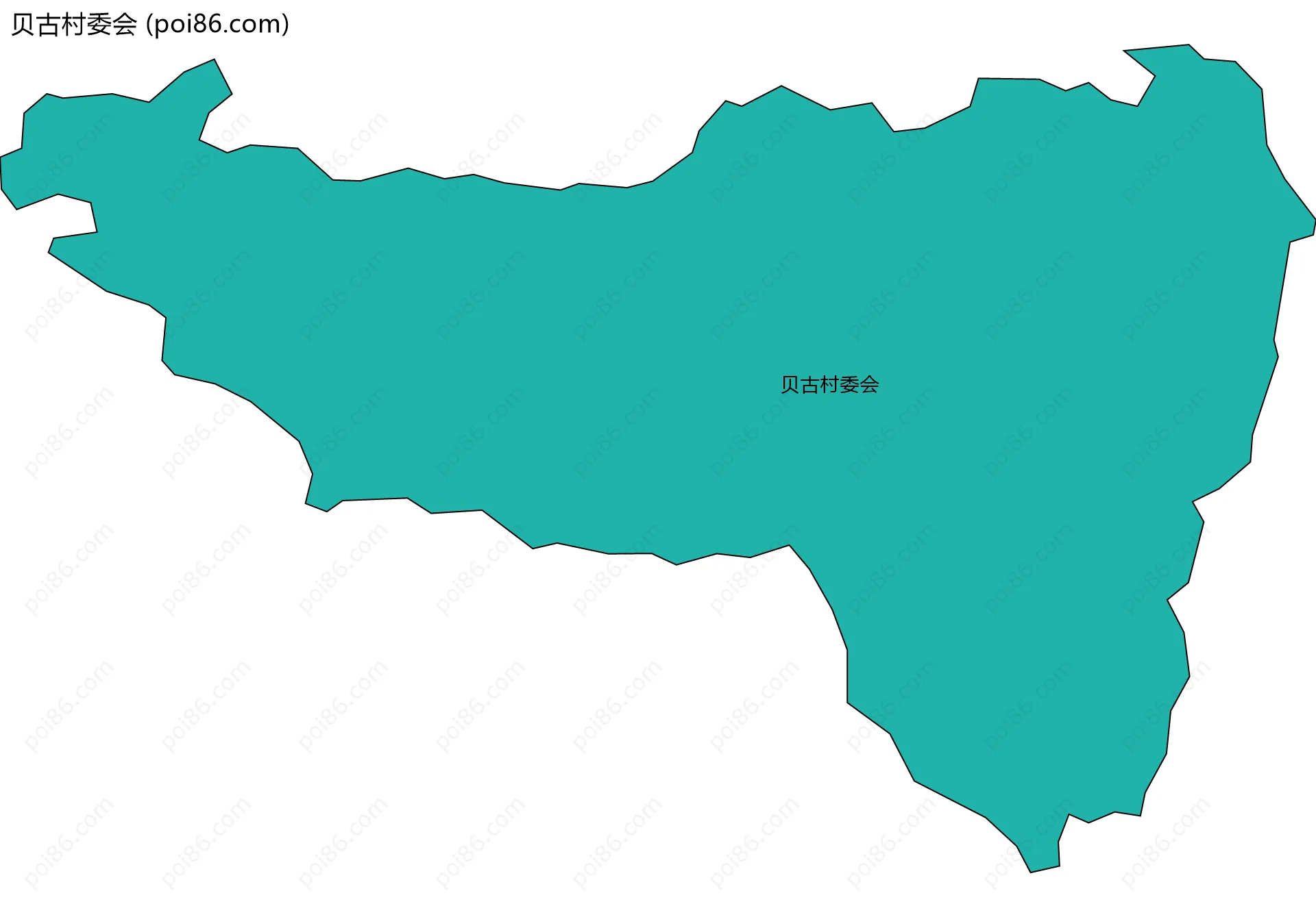 贝古村委会边界地图