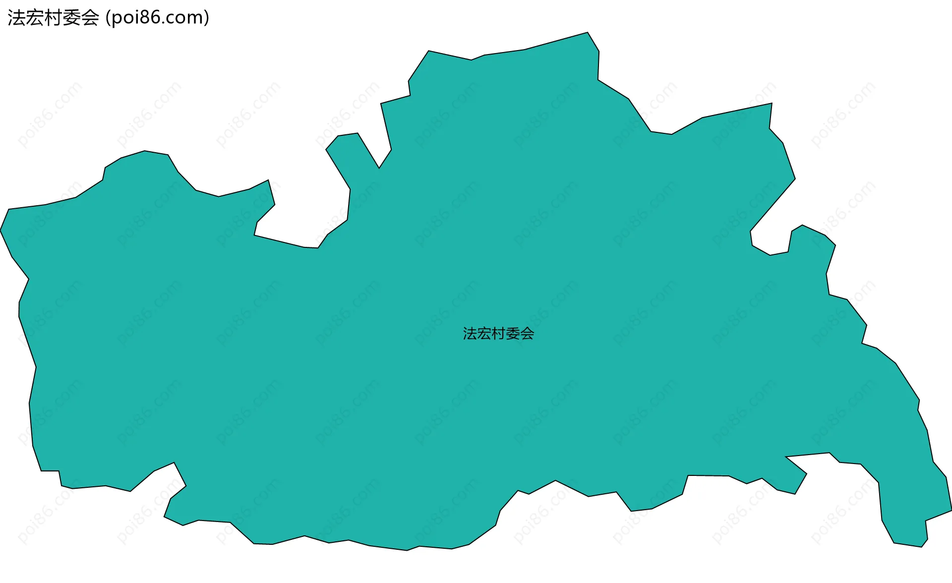 法宏村委会边界地图