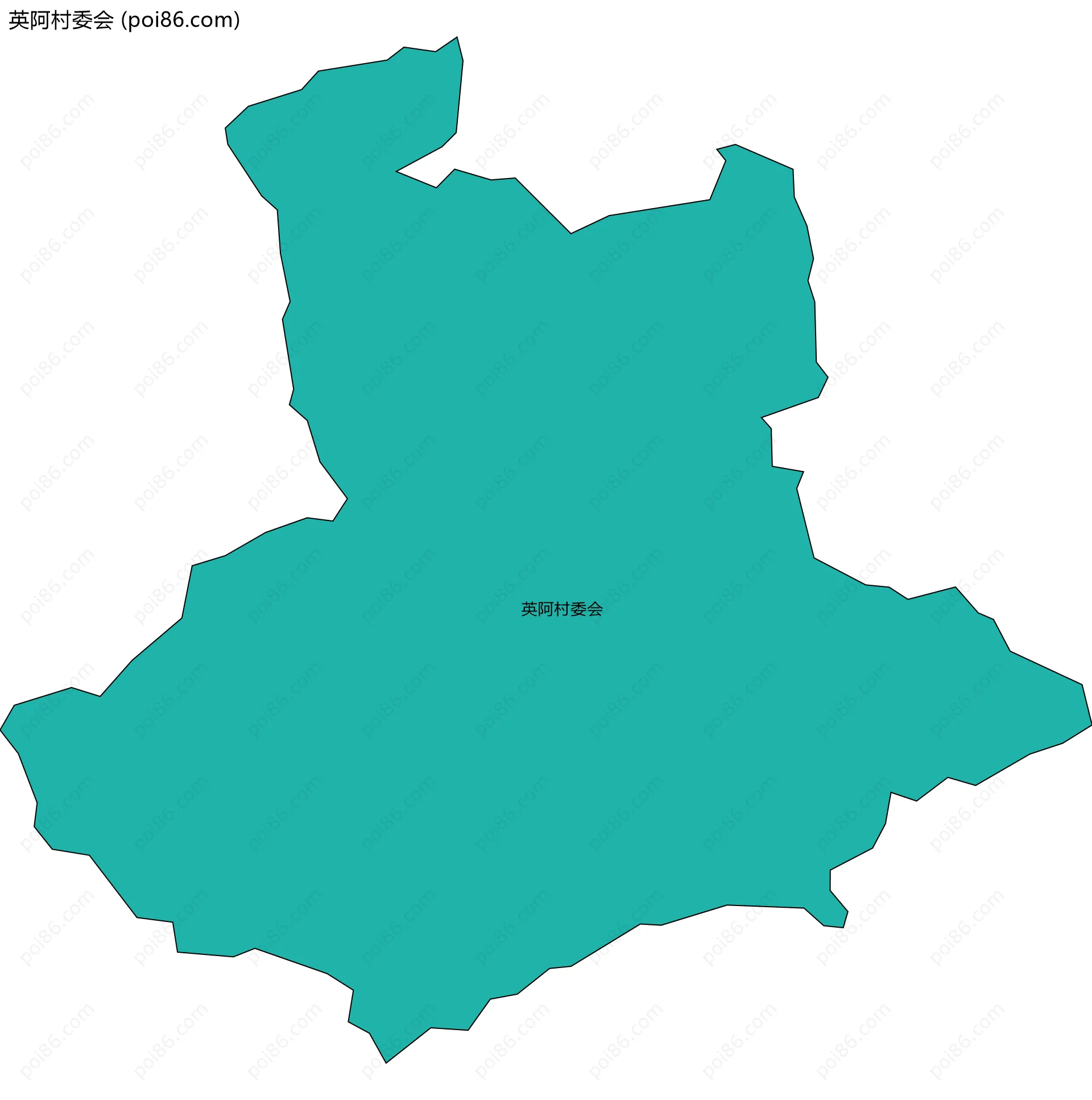 英阿村委会边界地图