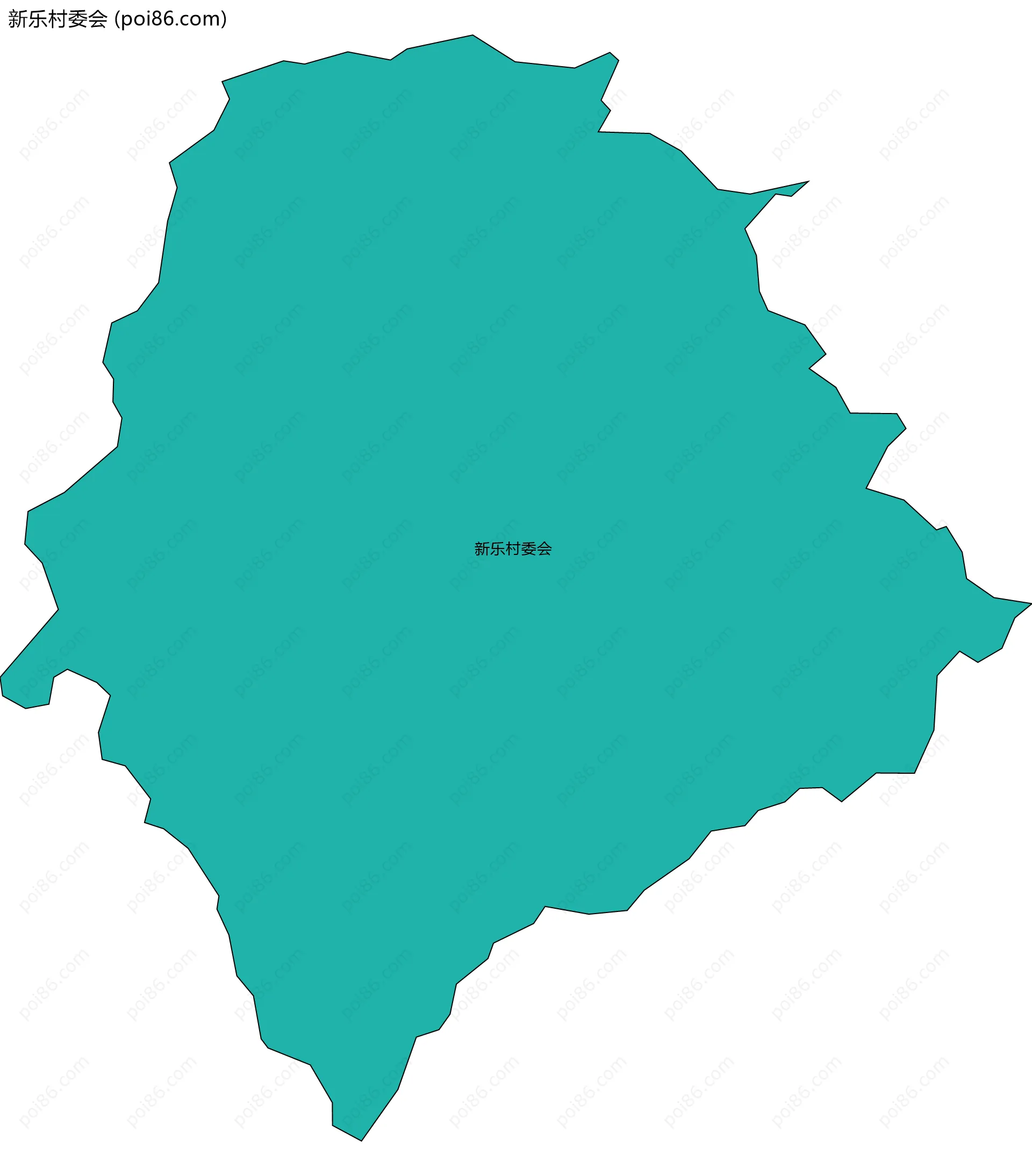 新乐村委会边界地图