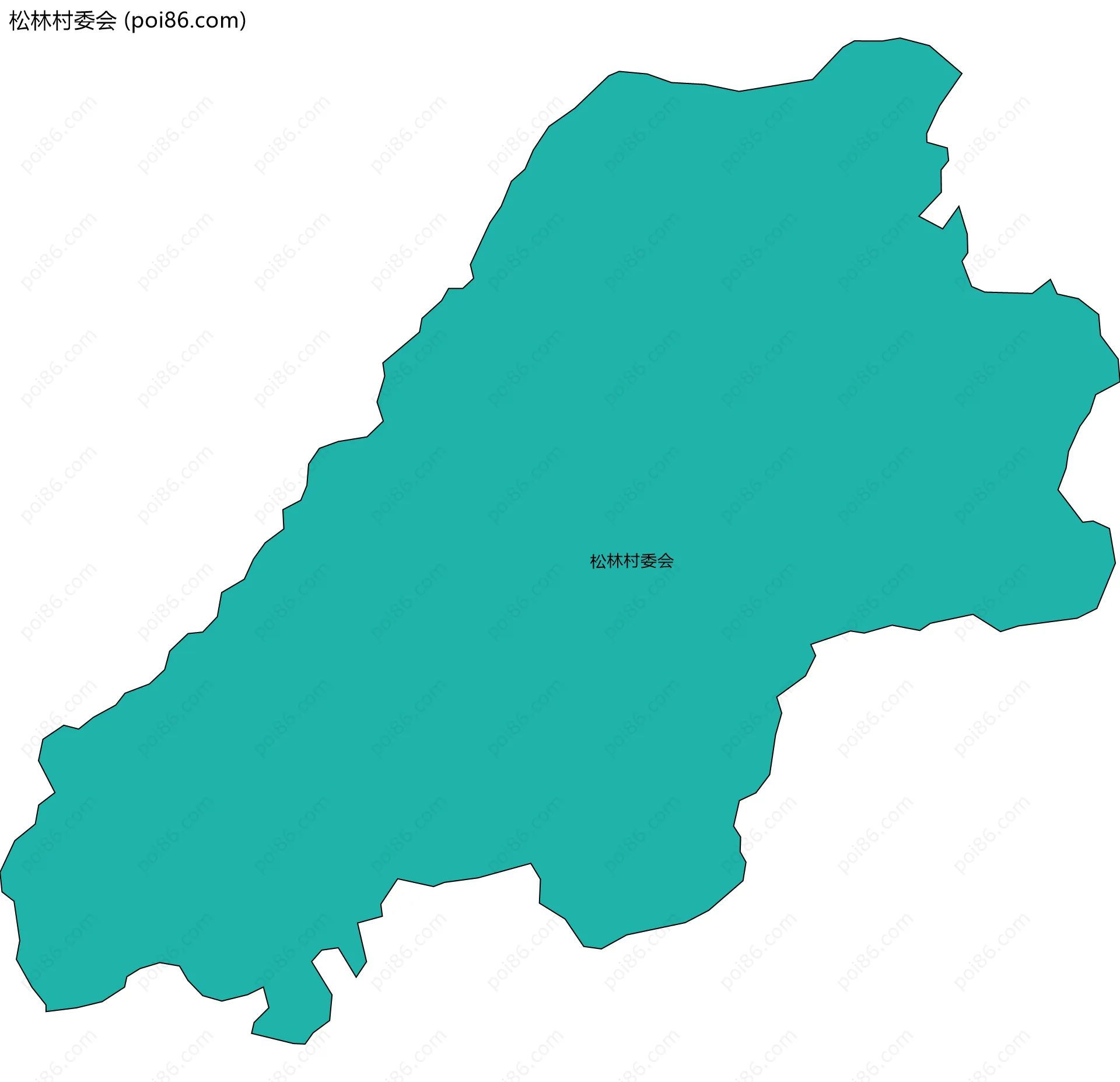 松林村委会边界地图