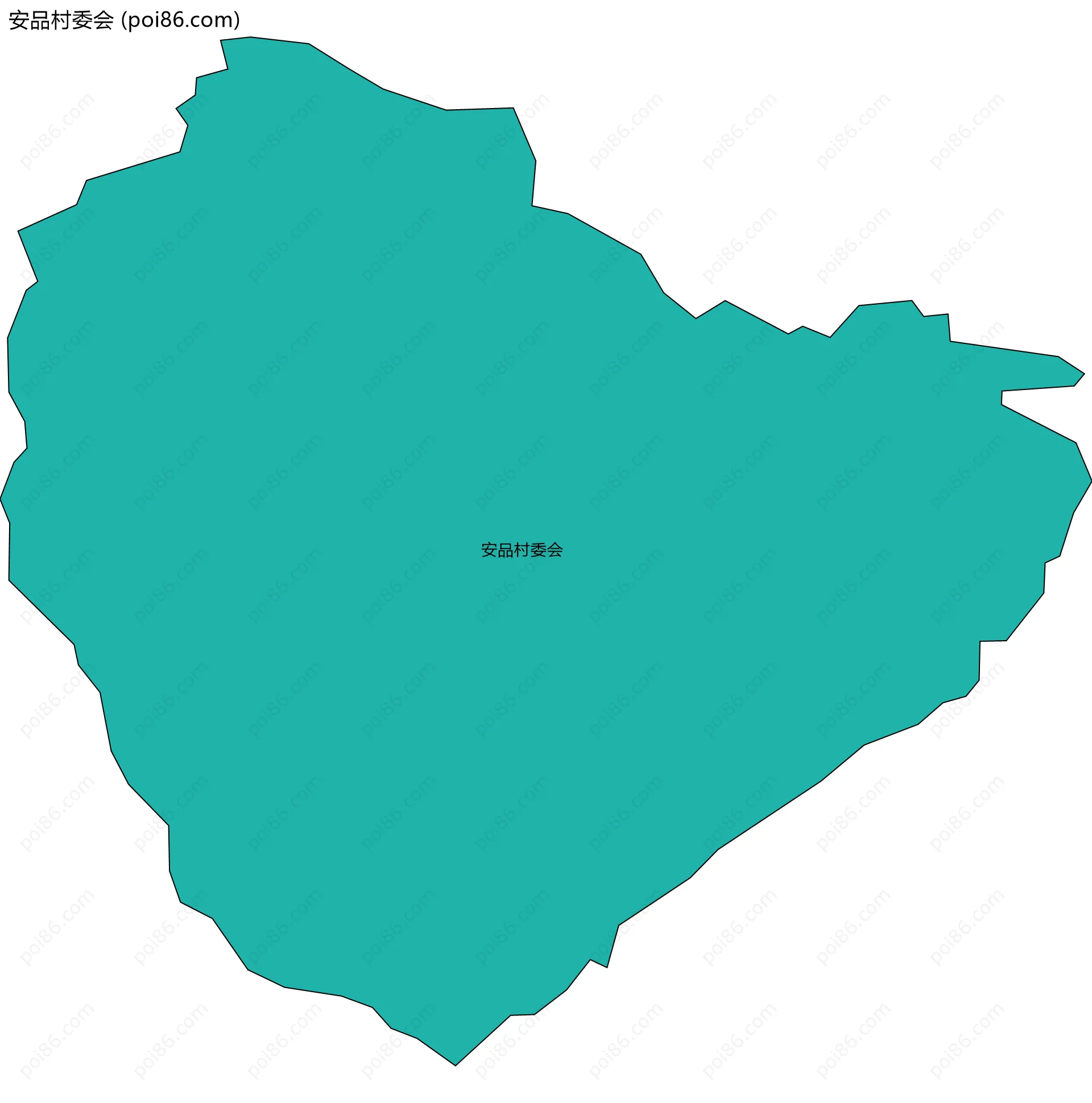 安品村委会边界地图