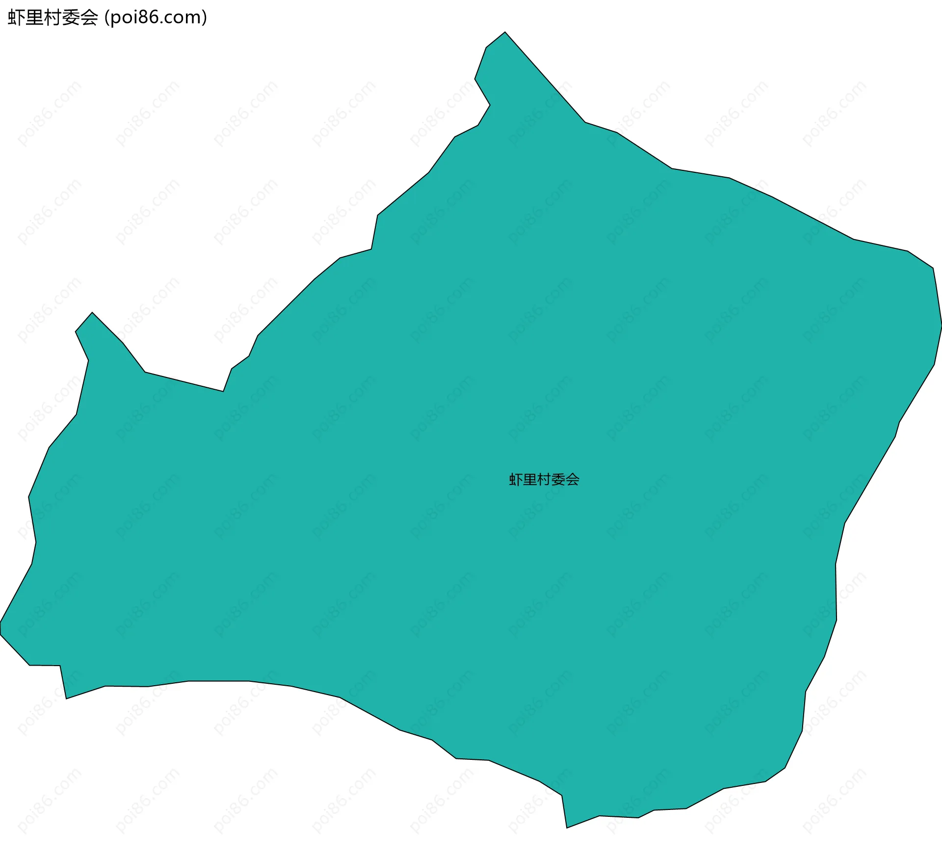 虾里村委会边界地图