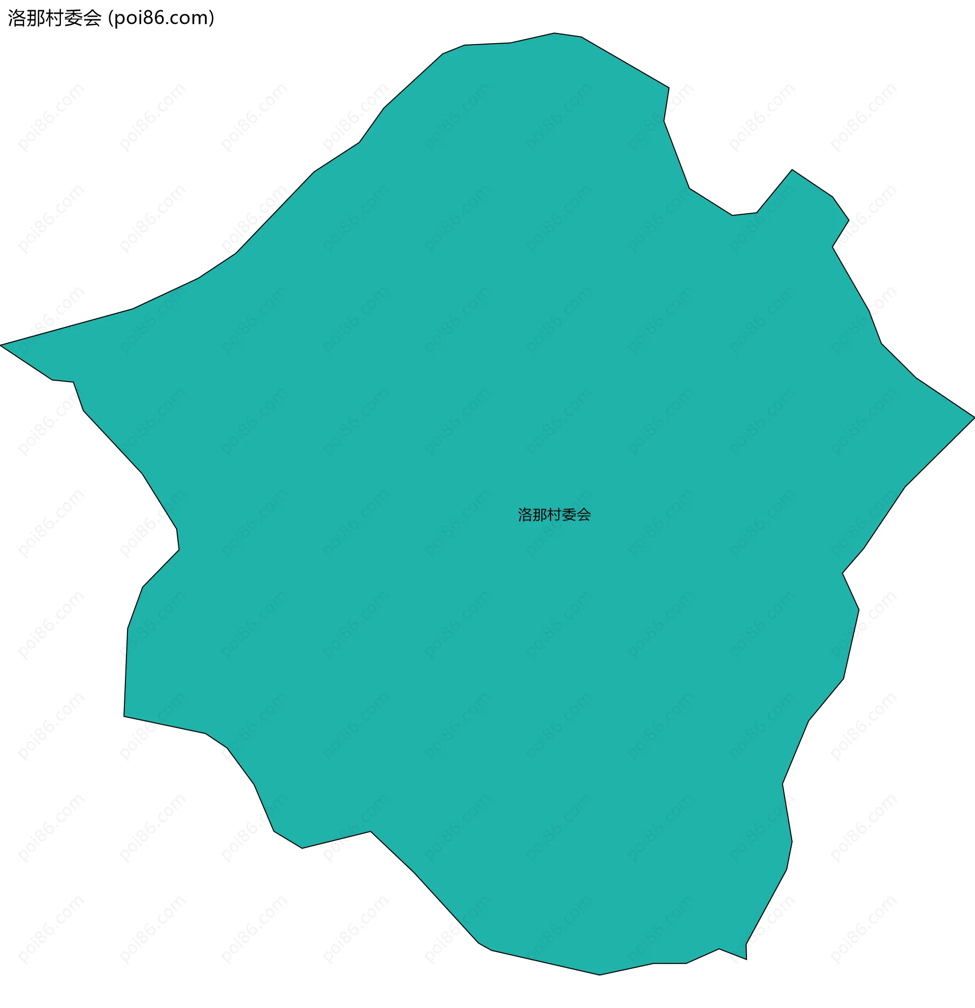 洛那村委会边界地图