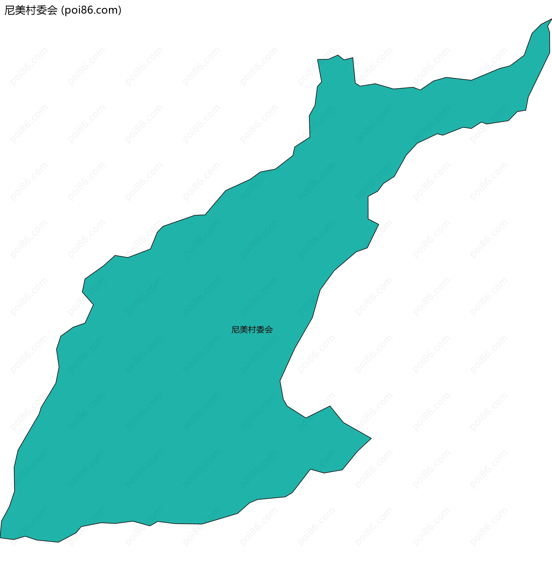 尼美村委会边界地图