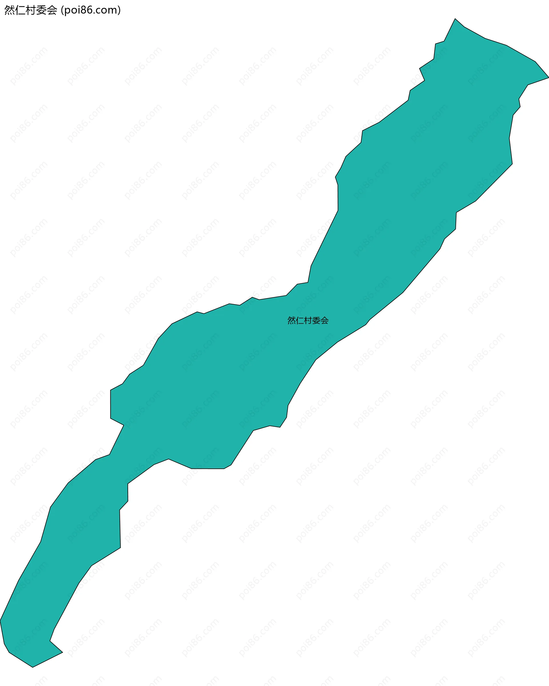 然仁村委会边界地图