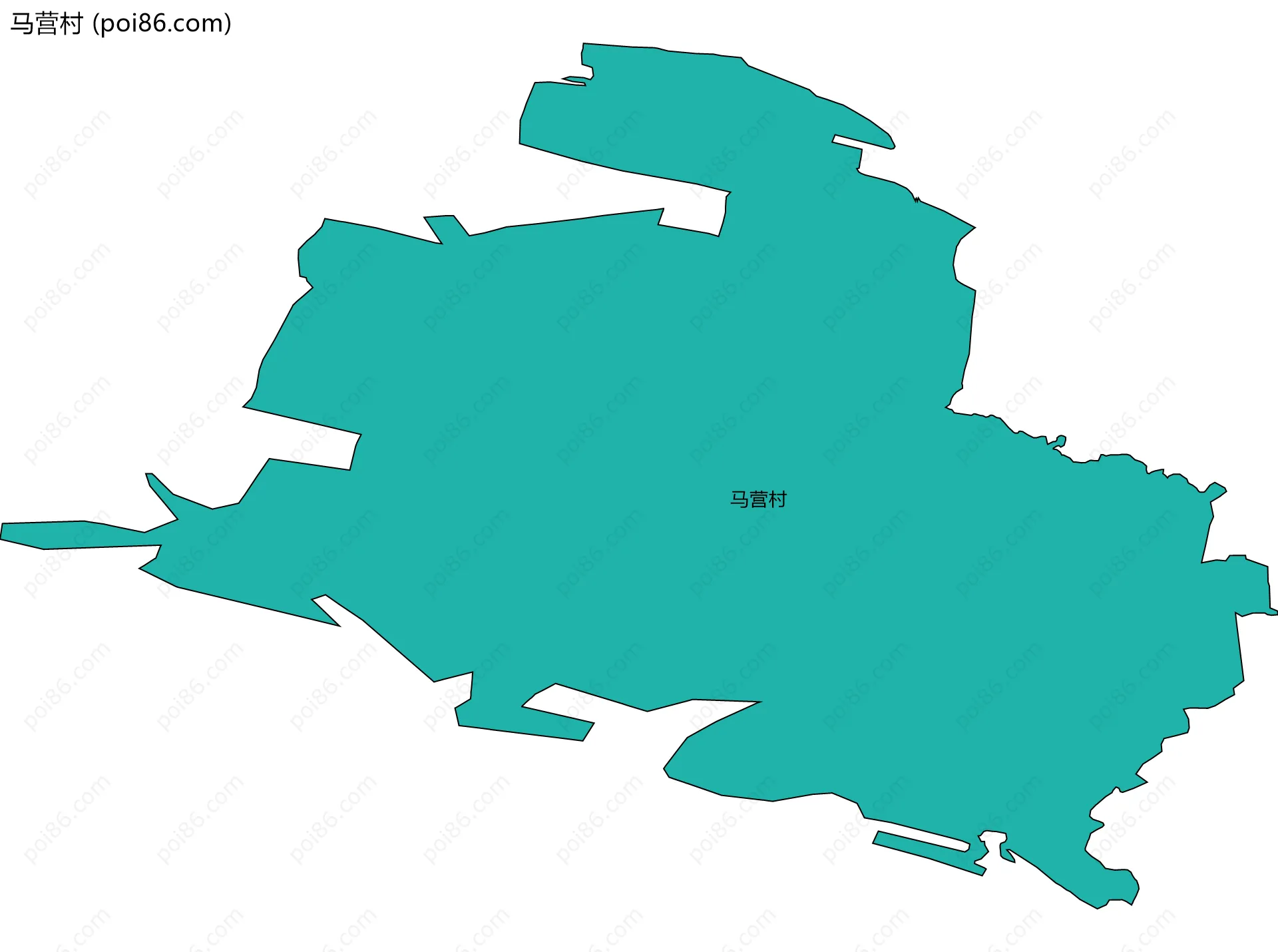 马营村边界地图