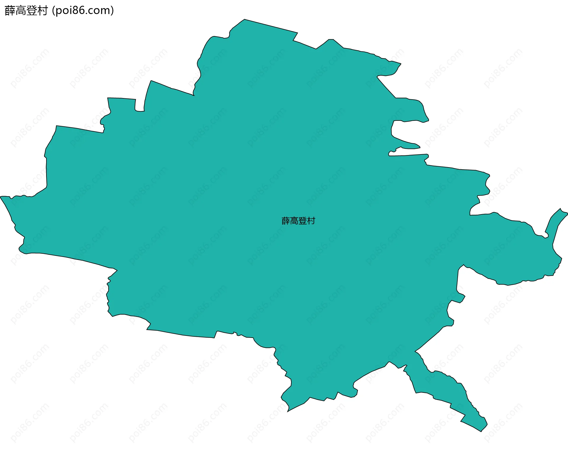 薛高登村边界地图