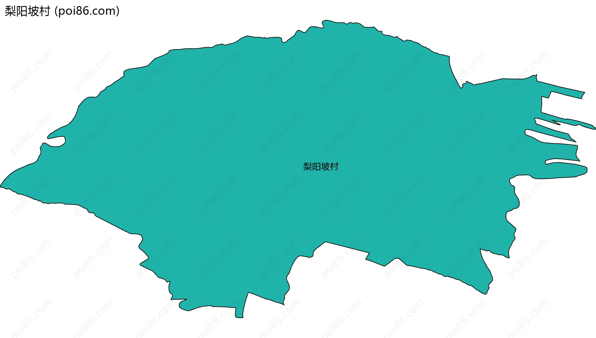 梨阳坡村边界地图