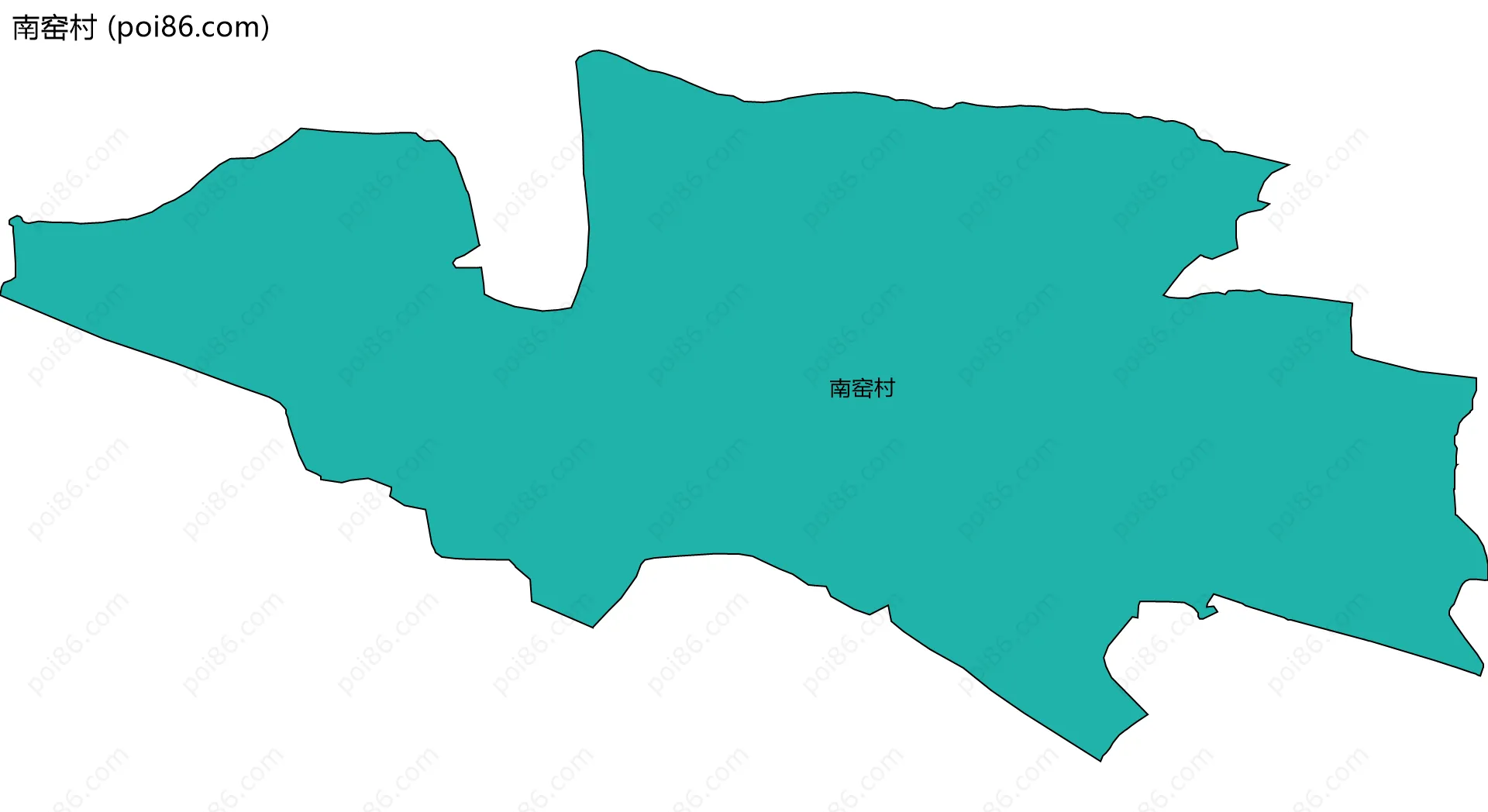 南窑村边界地图