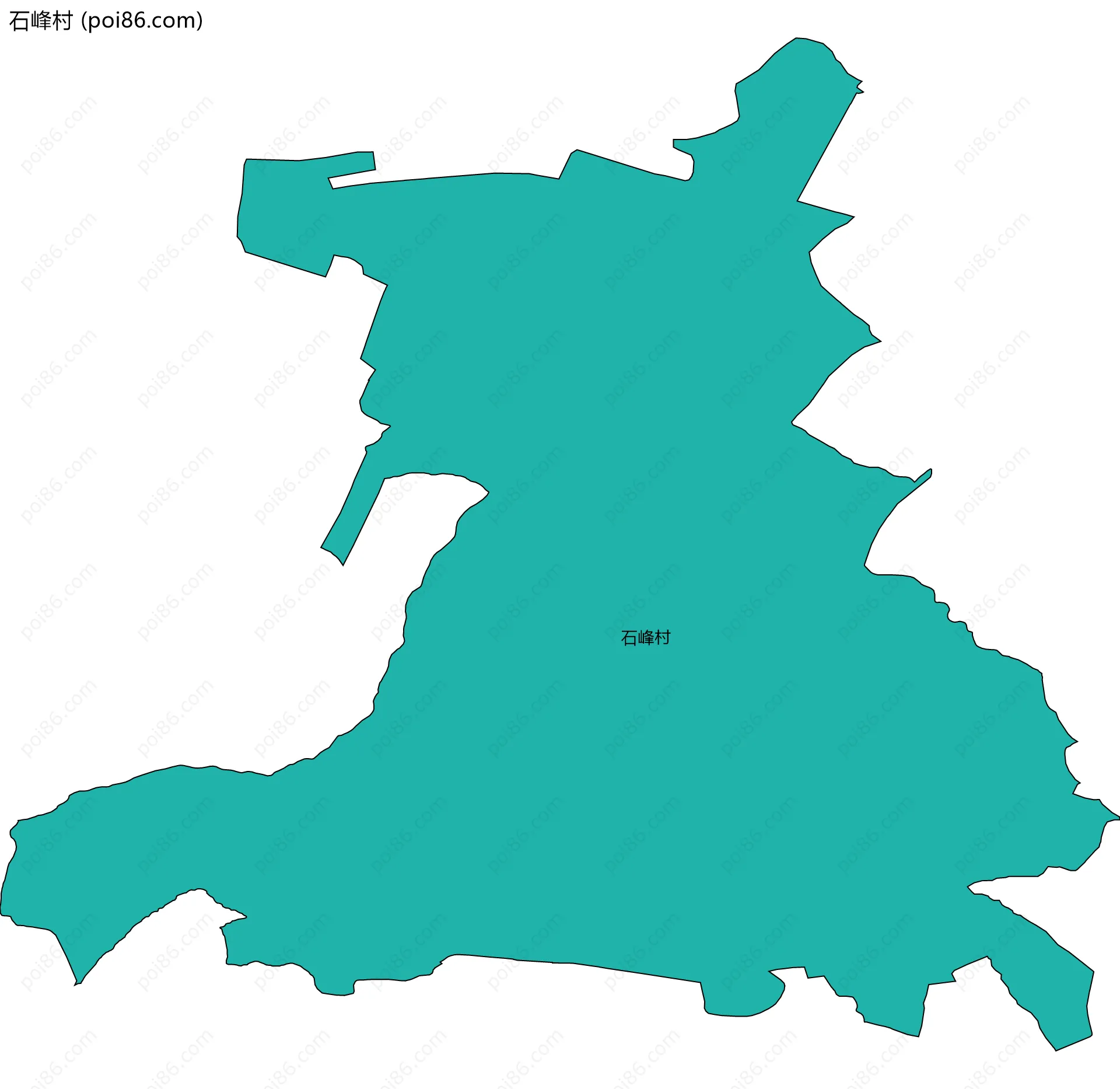 石峰村边界地图