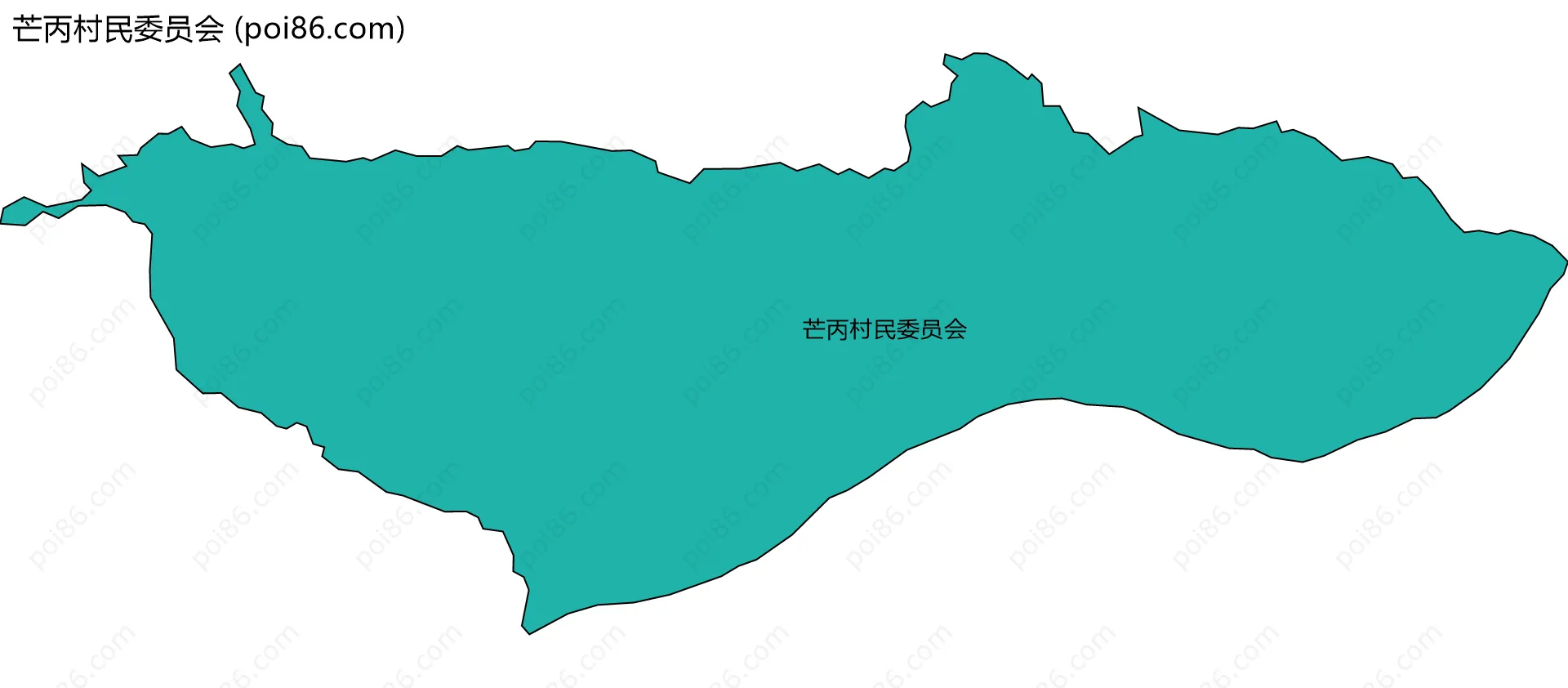 芒丙村民委员会边界地图