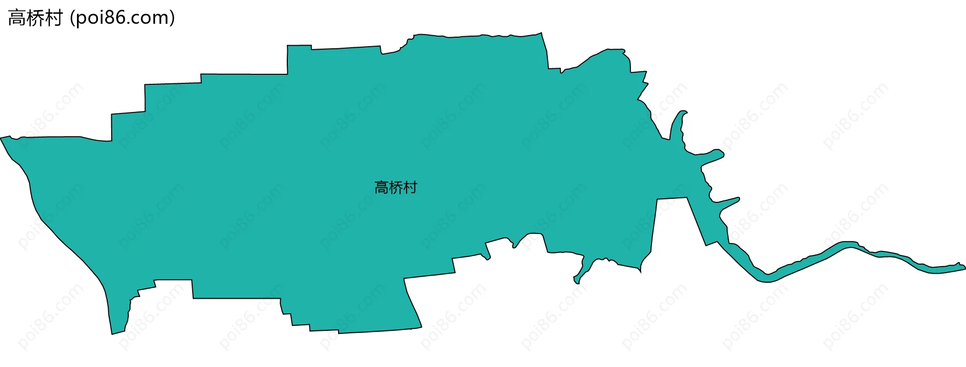 高桥村边界地图