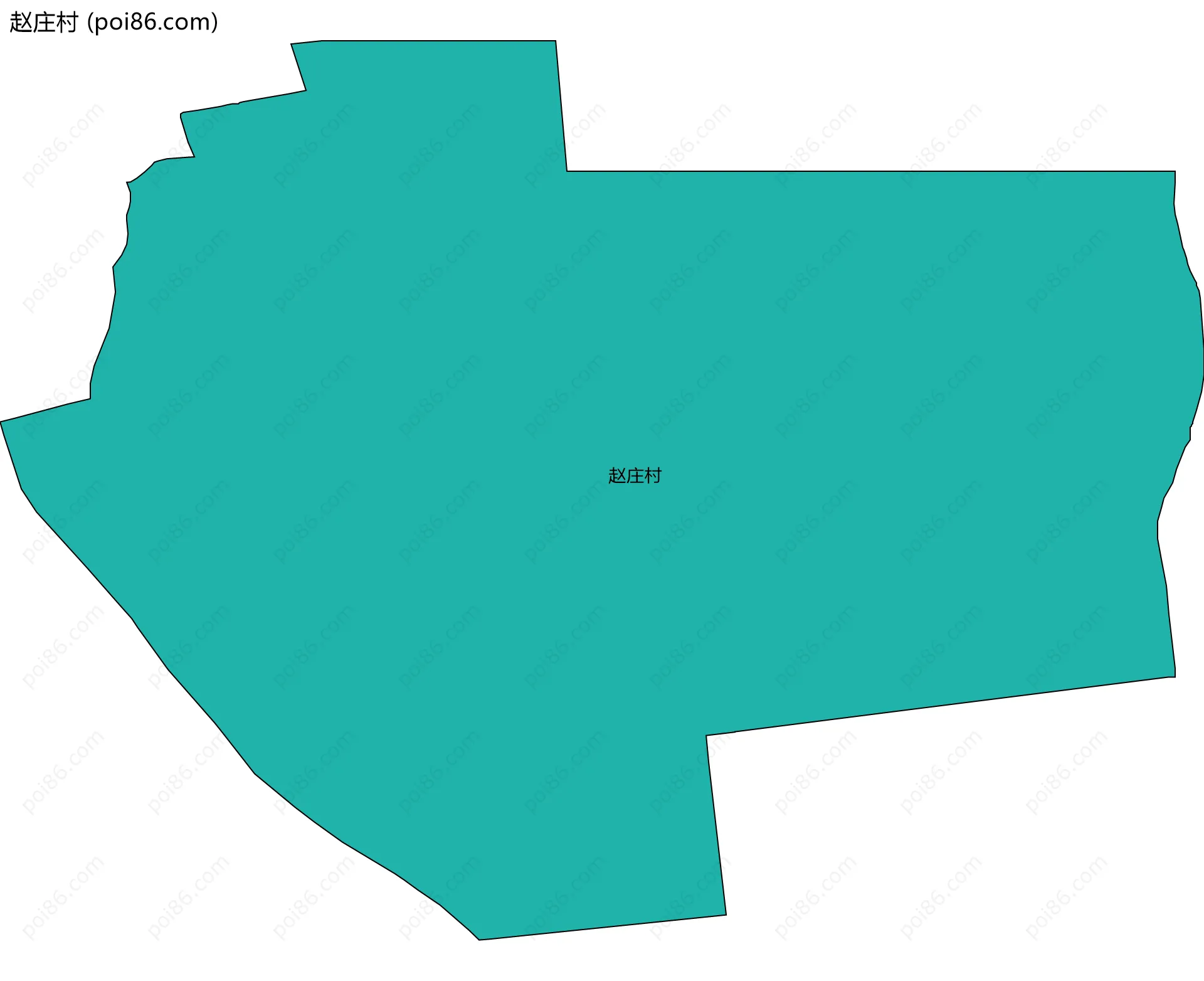 赵庄村边界地图