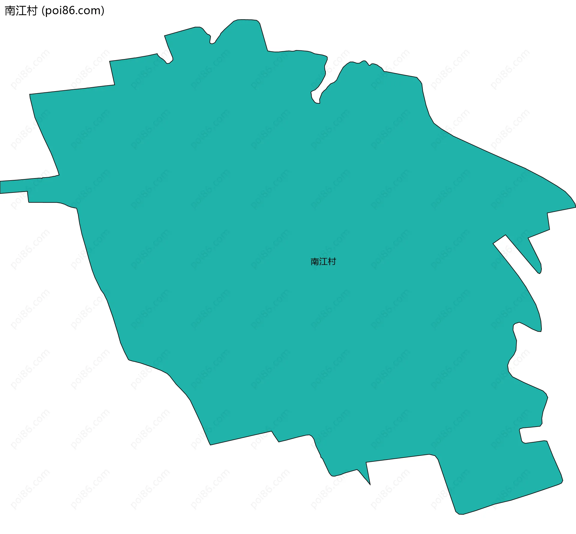 南江村边界地图