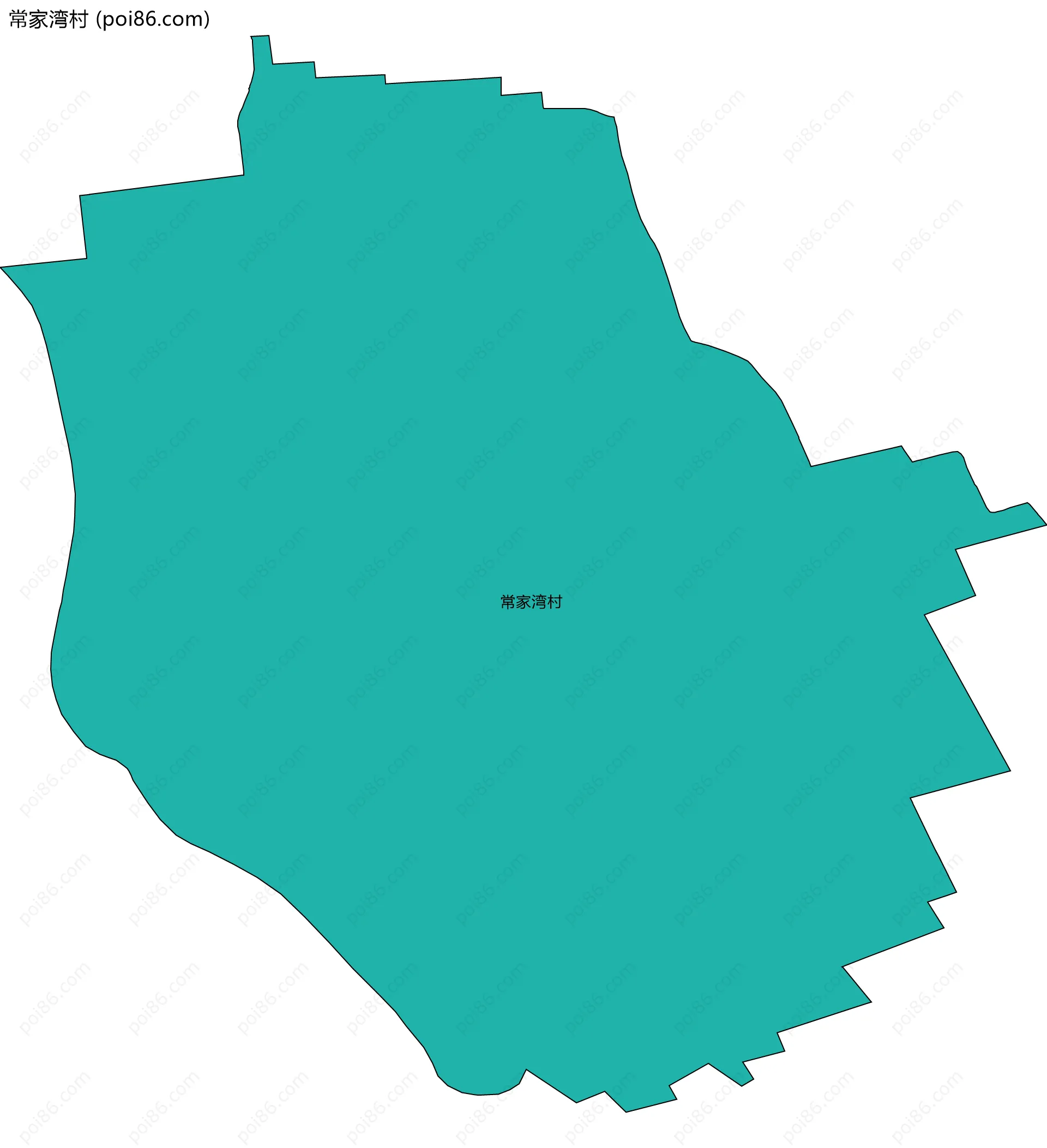 常家湾村边界地图