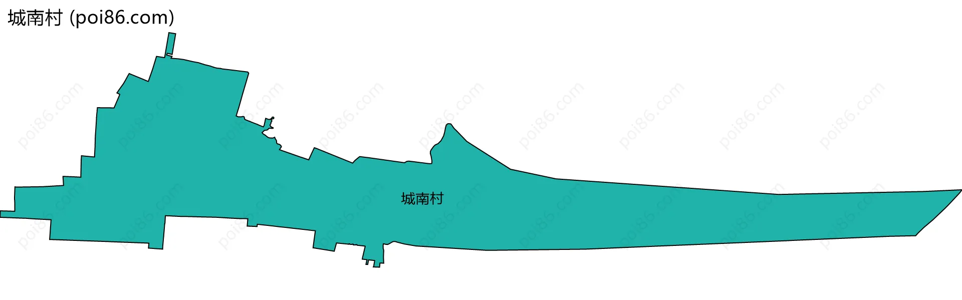 城南村边界地图