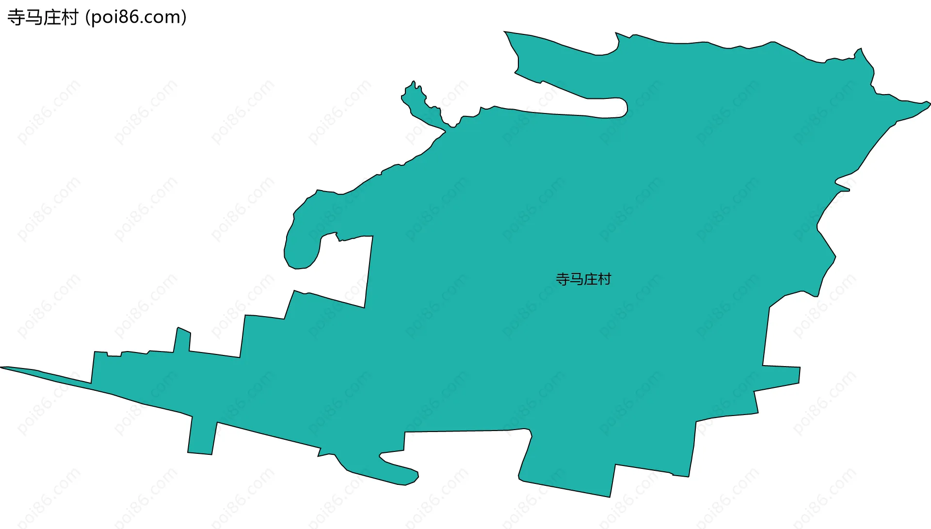 寺马庄村边界地图