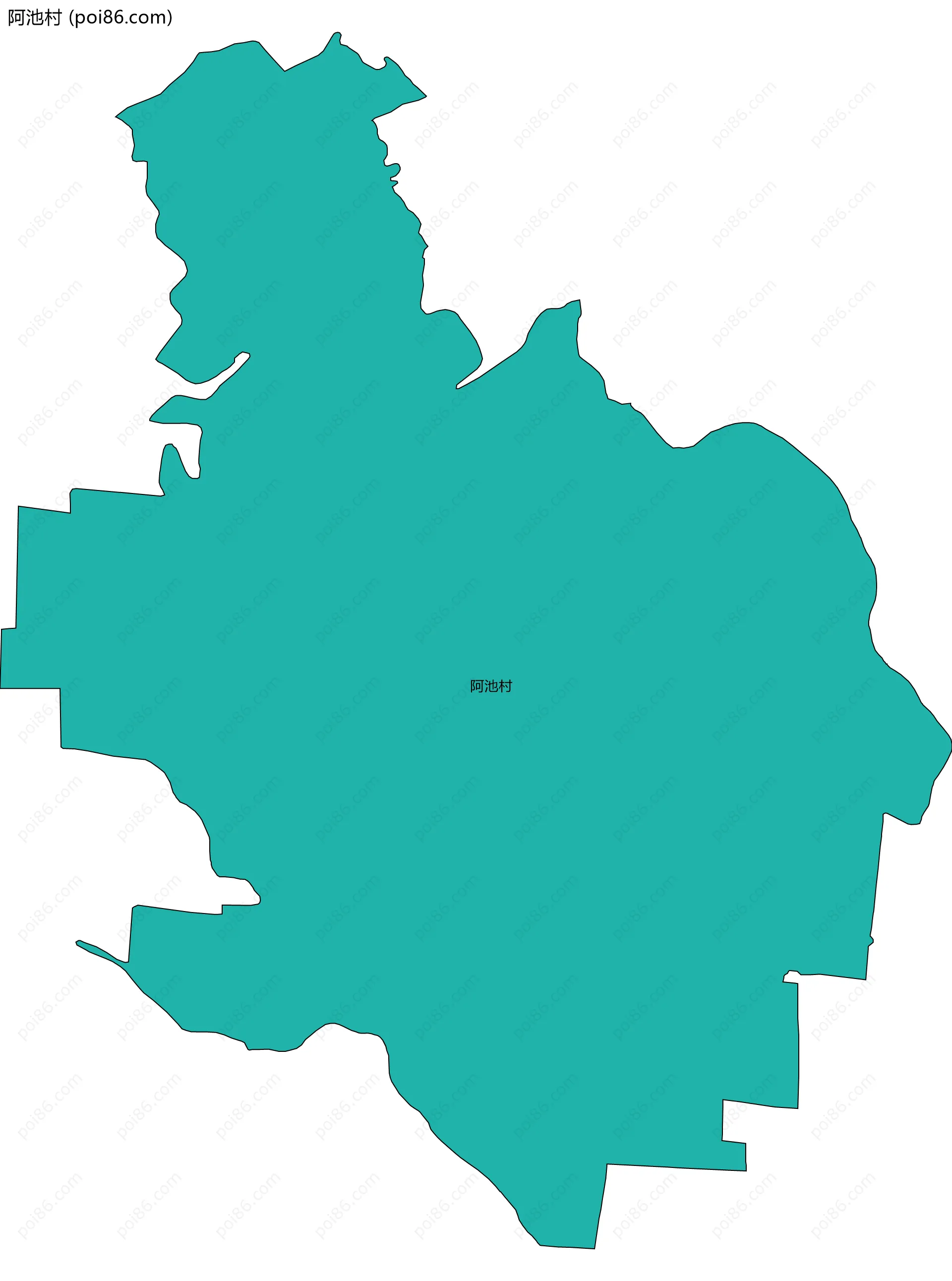 阿池村边界地图