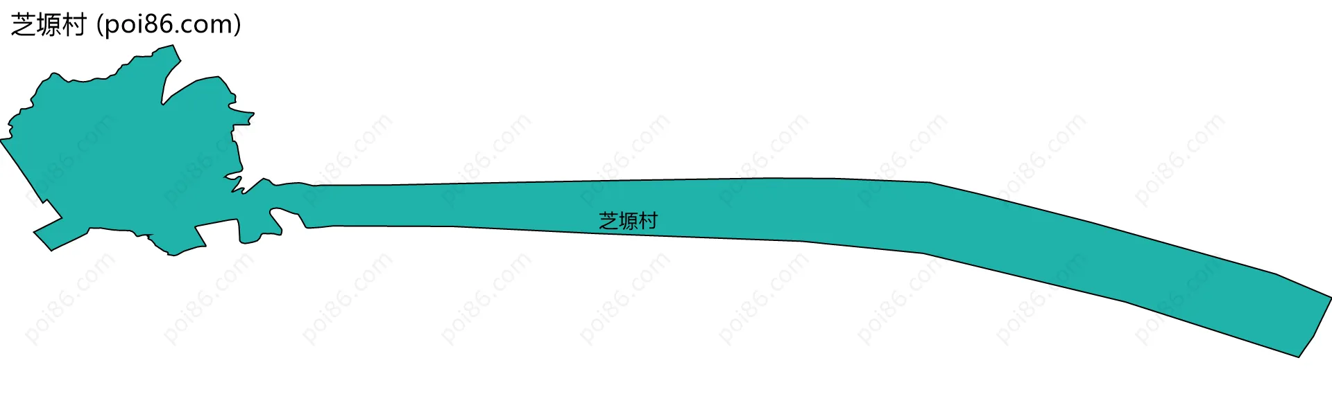 芝塬村边界地图