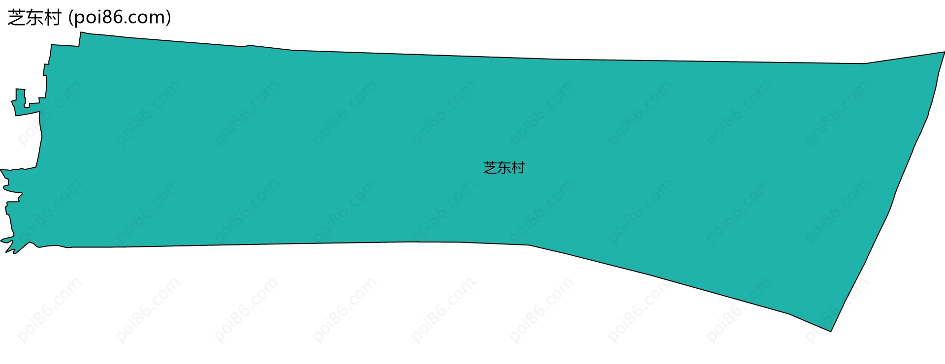 芝东村边界地图