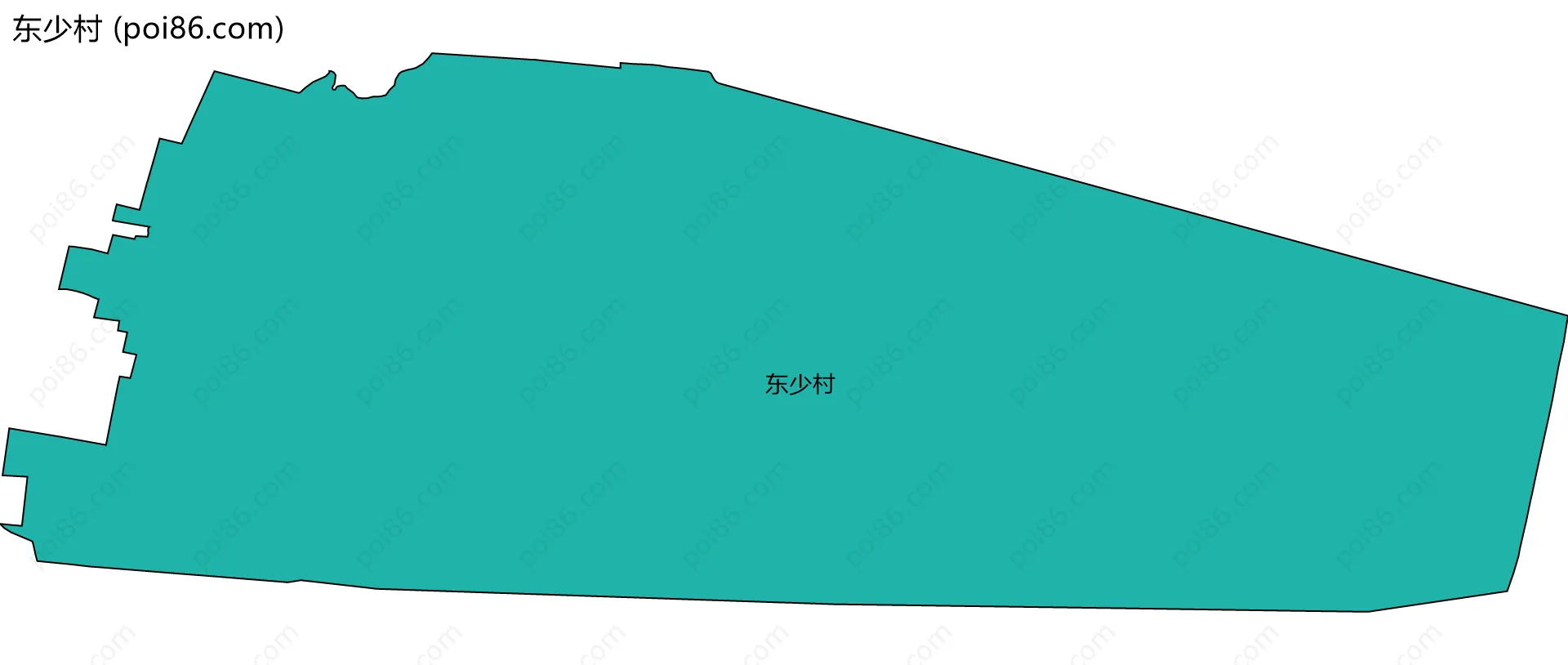 东少村边界地图